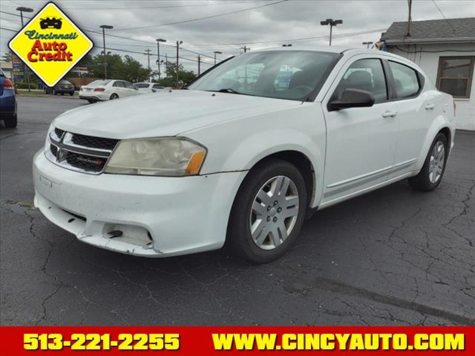 2012 Bright White Clear Coat Dodge Avenger SE (1C3CDZAB6CN) with an 2.4L 2.4L I4 173hp 166ft. lbs. Sequential Multiport Fuel Injection engine, 4-Speed Automatic transmission, located at 5489 Dixie Highway, Fairfield, OH, 45014, (513) 221-2255, 39.333084, -84.523834 - Photo #0