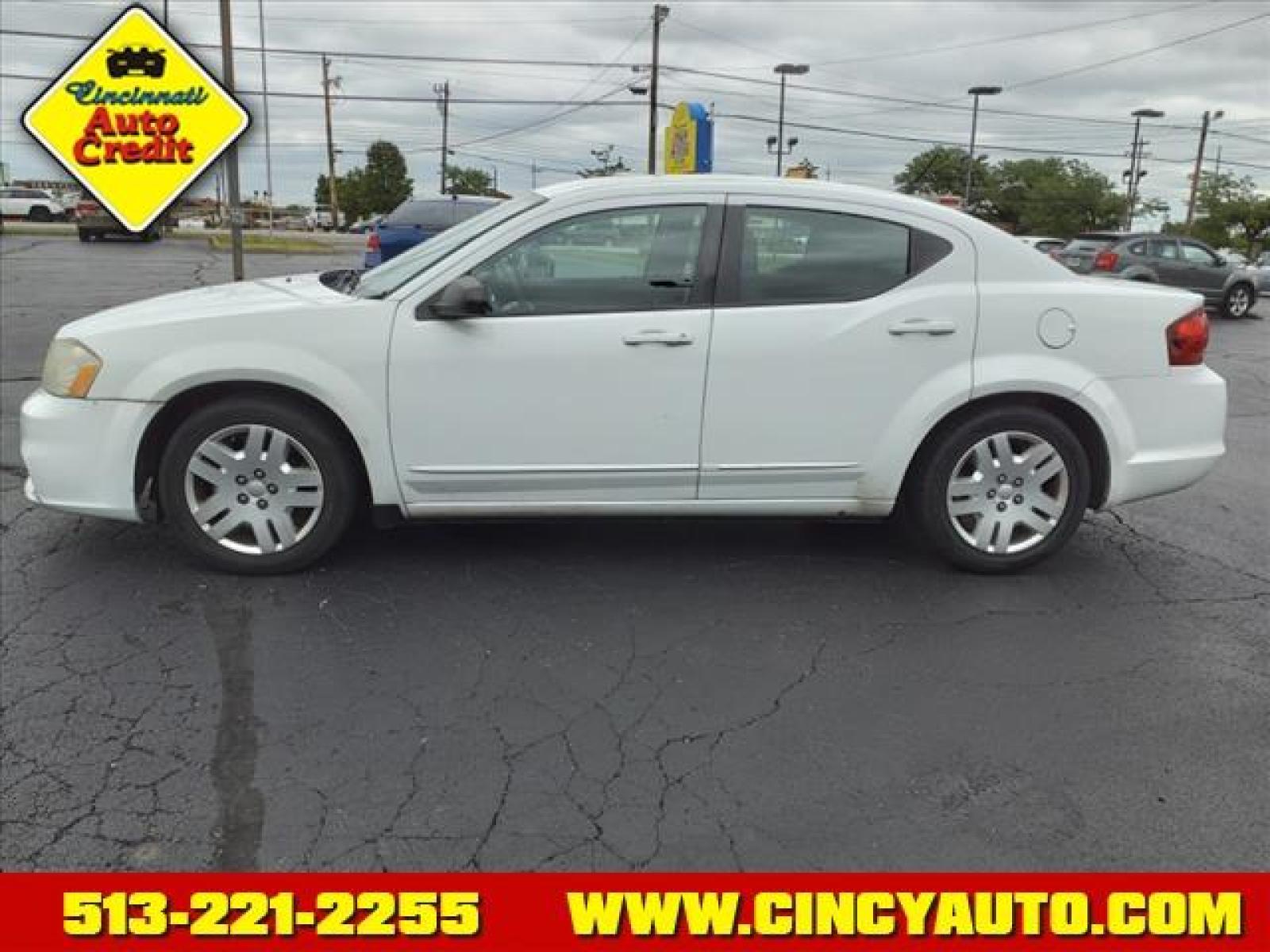 2012 Bright White Clear Coat Dodge Avenger SE (1C3CDZAB6CN) with an 2.4L 2.4L I4 173hp 166ft. lbs. Sequential Multiport Fuel Injection engine, 4-Speed Automatic transmission, located at 5489 Dixie Highway, Fairfield, OH, 45014, (513) 221-2255, 39.333084, -84.523834 - Photo #1