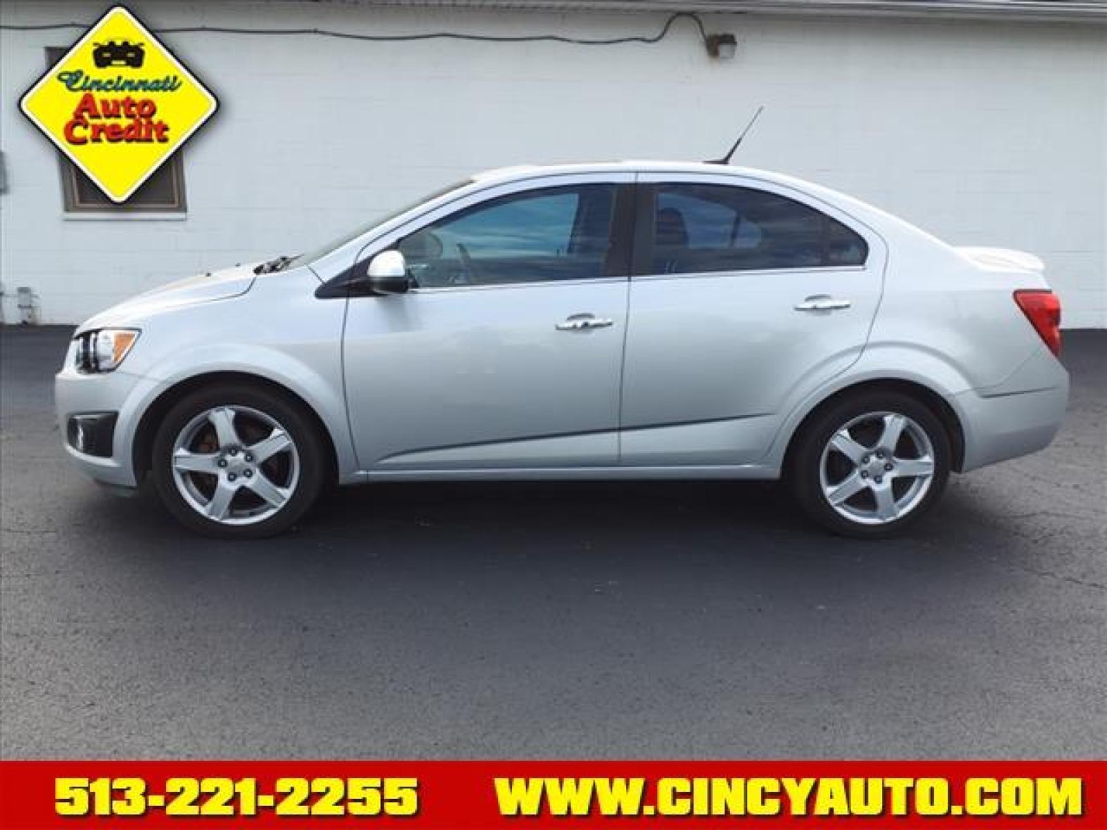 2013 Silver Ice Metallic Chevrolet Sonic LTZ Auto (1G1JE5SB0D4) with an 1.4L Ecotec 1.4L Turbo I4 138h Sequential Multiport Fuel Injection engine, 6-Speed Shiftable Automatic transmission, located at 5489 Dixie Highway, Fairfield, OH, 45014, (513) 221-2255, 39.333084, -84.523834 - Photo #1