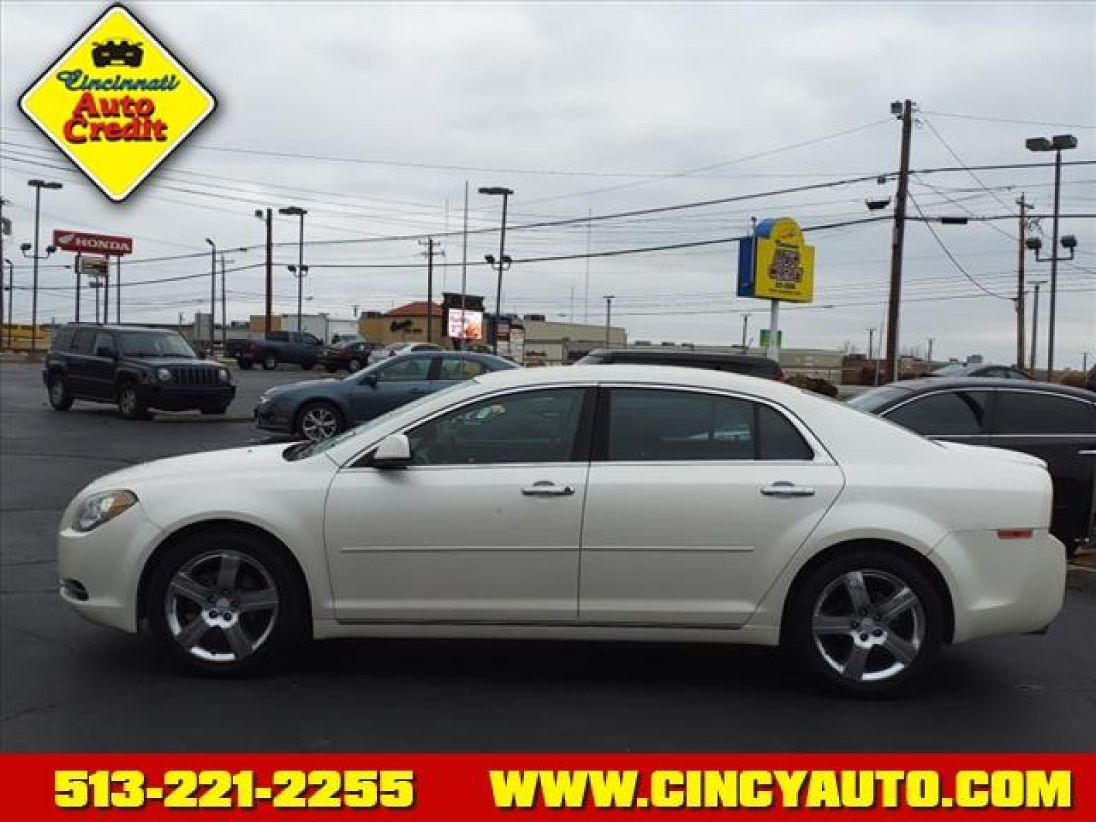 2012 White Diamond Tricoat Chevrolet Malibu LT (1G1ZC5E00CF) with an 2.4L Ecotec 2.4L I4 169hp 160f Sequential Multiport Fuel Injection engine, 6-Speed Shiftable Automatic transmission, located at 5489 Dixie Highway, Fairfield, OH, 45014, (513) 221-2255, 39.333084, -84.523834 - Photo #1