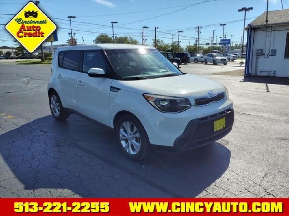 2014 Clear White Kia Soul + (KNDJP3A51E7) with an 2.0L 2.0L I4 164hp 151ft. lbs. Direct Injection engine, 6-Speed Shiftable Automatic transmission, located at 5489 Dixie Highway, Fairfield, OH, 45014, (513) 221-2255, 39.333084, -84.523834 - Photo #0