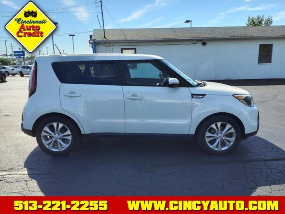 2014 Clear White Kia Soul + (KNDJP3A51E7) with an 2.0L 2.0L I4 164hp 151ft. lbs. Direct Injection engine, 6-Speed Shiftable Automatic transmission, located at 5489 Dixie Highway, Fairfield, OH, 45014, (513) 221-2255, 39.333084, -84.523834 - Photo #1