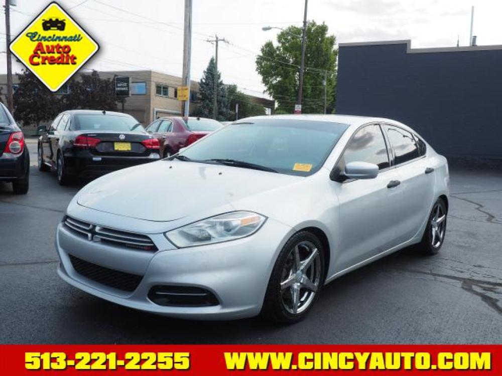 2013 Bright Silver Metallic Clear Coat Dodge Dart SE (1C3CDFAA1DD) with an 2.0L 4 Cylinder Fuel Injected engine, Automatic transmission, located at 2813 Gilbert Avenue, Cincinnati, OH, 45206, (513) 221-2255, 39.130219, -84.489189 - Photo #0