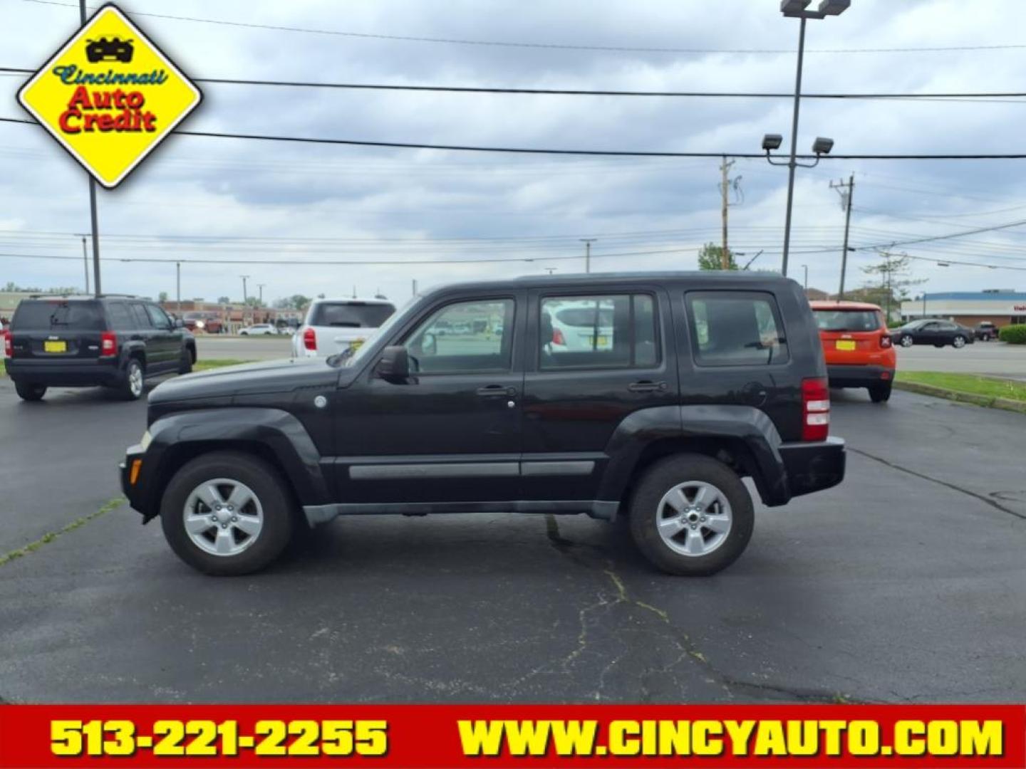 2012 Brilliant Black Crystal Pearl Coat Pxr Jeep Liberty Sport (1C4PJMAK8CW) with an 3.7L 3.7L V6 210hp 235ft. lbs. Sequential Multiport Fuel Injection engine, 4-Speed Automatic transmission, located at 5489 Dixie Highway, Fairfield, OH, 45014, (513) 221-2255, 39.333084, -84.523834 - Photo#1