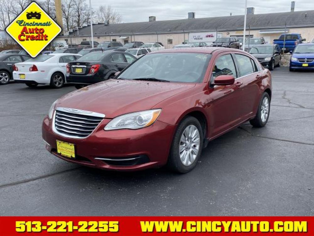 2014 Deep Cherry Red Crystal Pearl Coat Chrysler 200 LX (1C3CCBAB6EN) with an 2.4 4 Cylinder Sequential Multiport Fuel Injection engine, Automatic transmission, located at 2813 Gilbert Avenue, Cincinnati, OH, 45206, (513) 221-2255, 39.130219, -84.489189 - Photo #0