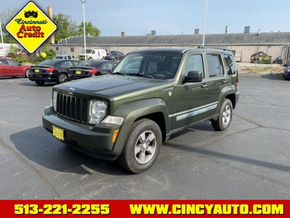 2008 Jeep Green Metallic Clear Coat Jeep Liberty Sport (1J8GN28K28W) with an 3.7 6 Cylinder Sequential Multiport Fuel Injection engine, Automatic transmission, located at 2813 Gilbert Avenue, Cincinnati, OH, 45206, (513) 221-2255, 39.130219, -84.489189 - Photo #0