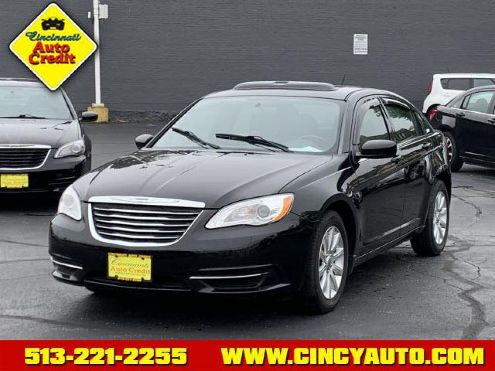2012 Black Clear Coat Chrysler 200 Touring (1C3CCBBG2CN) with an 3.6 6 Cylinder Sequential Multiport Fuel Injection engine, Automatic transmission, located at 2813 Gilbert Avenue, Cincinnati, OH, 45206, (513) 221-2255, 39.130219, -84.489189 - Photo #0