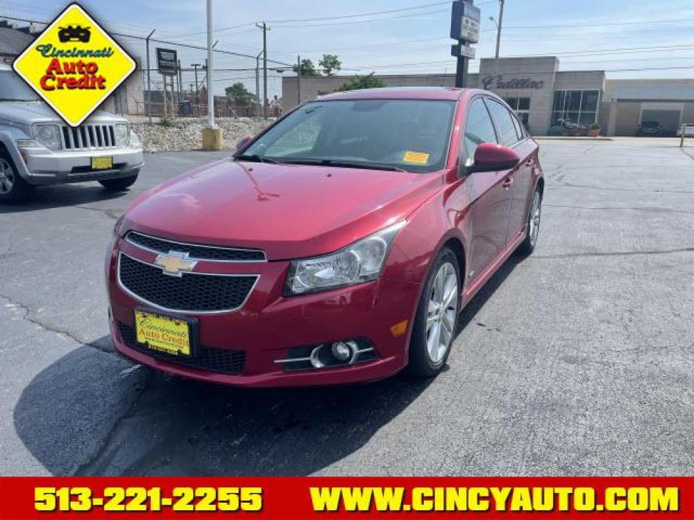 2012 Crystal Red Tintcoat Chevrolet Cruze LTZ (1G1PH5SC1C7) with an 1.4L 4 Cylinder Fuel Injected engine, Automatic transmission, located at 2813 Gilbert Avenue, Cincinnati, OH, 45206, (513) 221-2255, 39.130219, -84.489189 - Photo #0