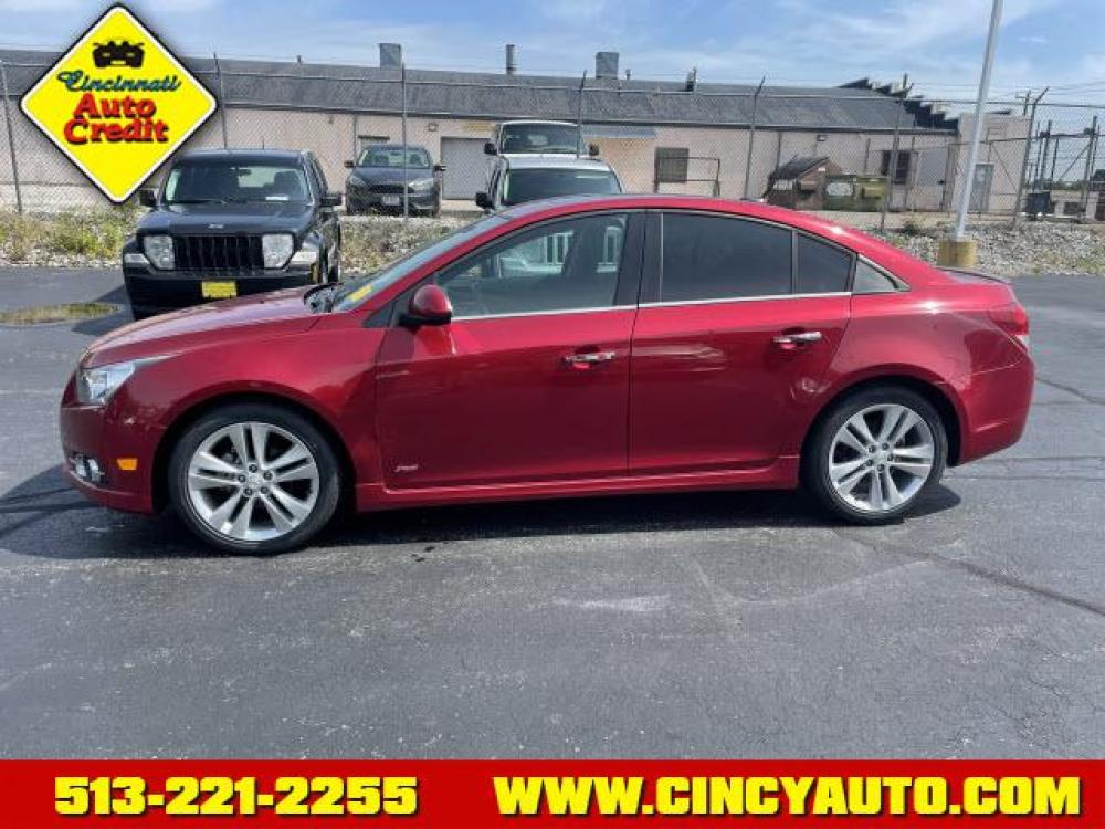 2012 Crystal Red Tintcoat Chevrolet Cruze LTZ (1G1PH5SC1C7) with an 1.4L 4 Cylinder Fuel Injected engine, Automatic transmission, located at 2813 Gilbert Avenue, Cincinnati, OH, 45206, (513) 221-2255, 39.130219, -84.489189 - Photo #1