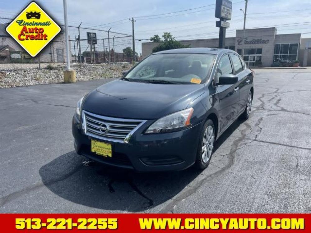 2013 Graphite Blue Nissan Sentra S (3N1AB7AP2DL) with an 1.8L 4 Cylinder Fuel Injected engine, Automatic transmission, located at 2813 Gilbert Avenue, Cincinnati, OH, 45206, (513) 221-2255, 39.130219, -84.489189 - Photo #0
