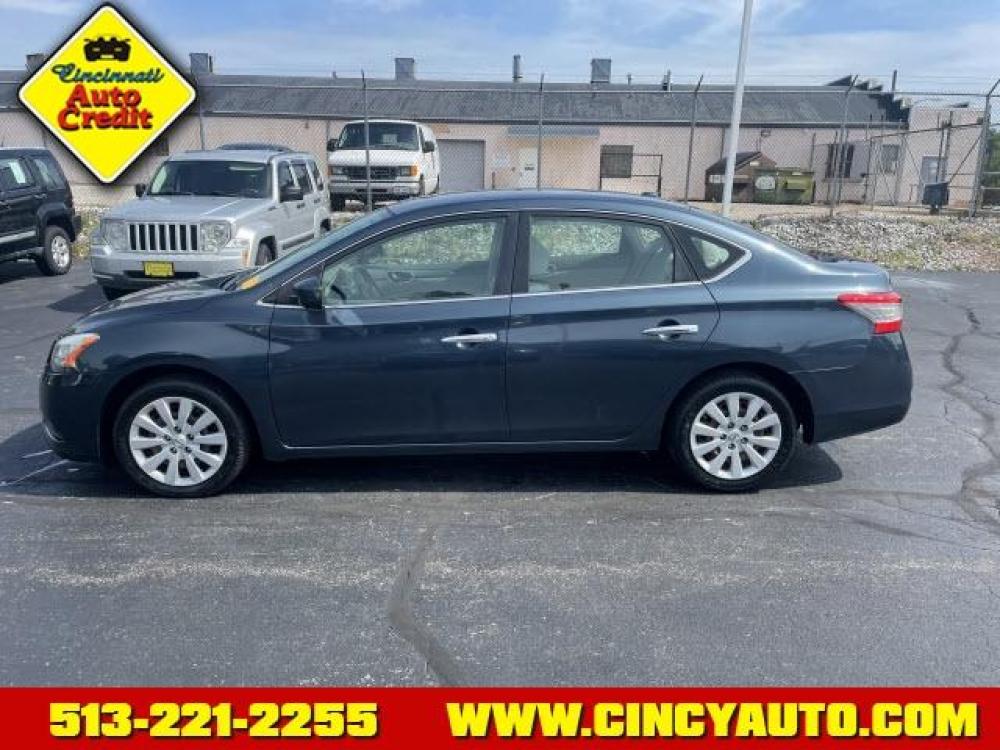 2013 Graphite Blue Nissan Sentra S (3N1AB7AP2DL) with an 1.8L 4 Cylinder Fuel Injected engine, Automatic transmission, located at 2813 Gilbert Avenue, Cincinnati, OH, 45206, (513) 221-2255, 39.130219, -84.489189 - Photo #1