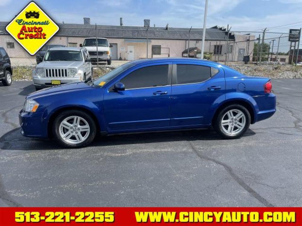 2013 Blue Streak Pearl Coat Dodge Avenger SXT (1C3CDZCG4DN) with an 3.6L 4 Cylinder Fuel Injected engine, Automatic transmission, located at 2813 Gilbert Avenue, Cincinnati, OH, 45206, (513) 221-2255, 39.130219, -84.489189 - Photo #1