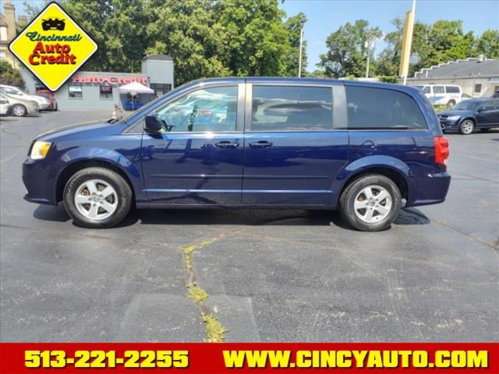 2013 Blue Streak Pearl Coat Dodge Grand Caravan SXT (2C4RDGCG6DR) with an 3.6L Pentastar 3.6L V6 283hp 2 Sequential Multiport Fuel Injection engine, 6-Speed Shiftable Automatic transmission, located at 2813 Gilbert Avenue, Cincinnati, OH, 45206, (513) 221-2255, 39.130219, -84.489189 - Photo #1