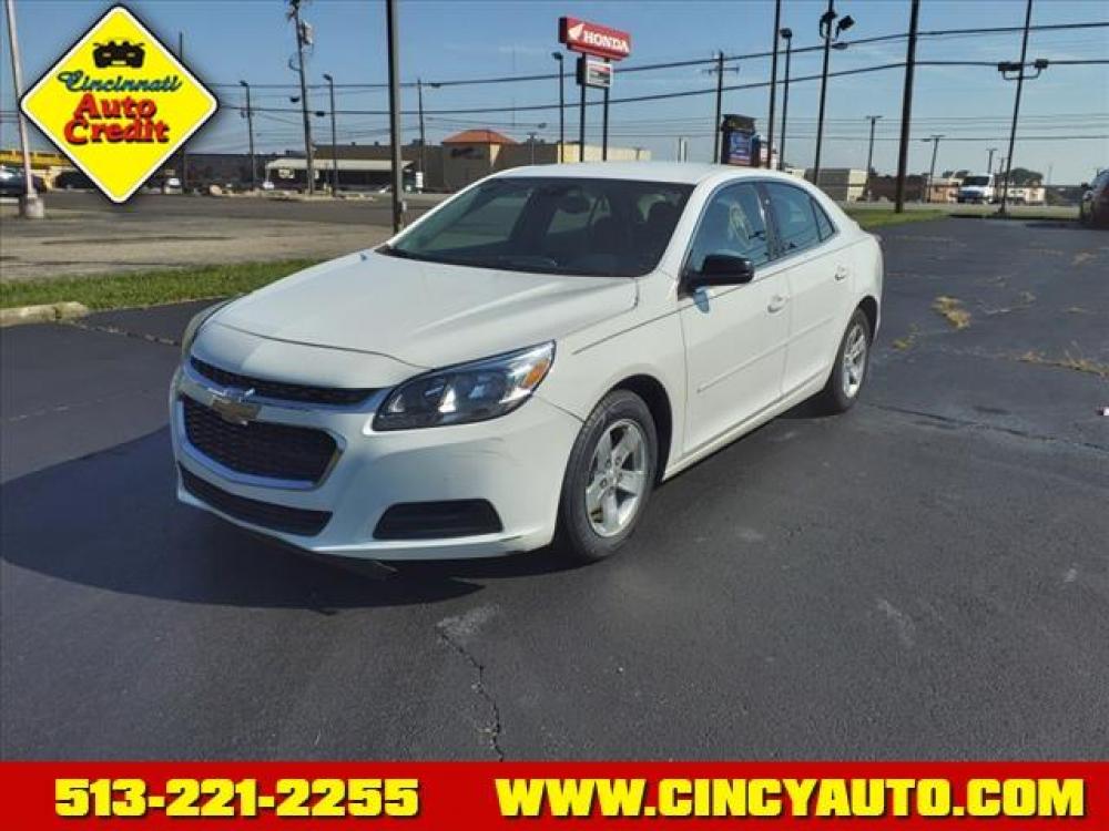 2015 Summit White Chevrolet Malibu LS (1G11B5SL2FF) with an 2.5L Ecotec 2.5L I4 196hp 191f Direct Injection engine, 6-Speed Shiftable Automatic w/Overdrive transmission, located at 5489 Dixie Highway, Fairfield, OH, 45014, (513) 221-2255, 39.333084, -84.523834 - Photo #0