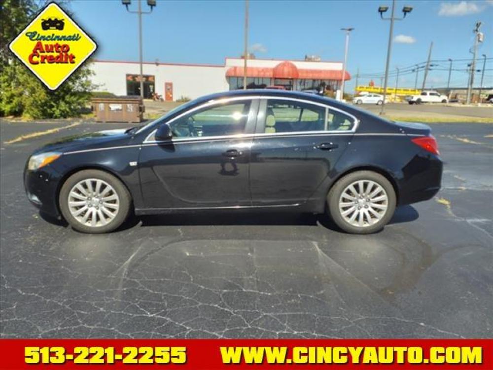 2011 Black Onyx Buick Regal CXL (2G4GS5EC1B9) with an 2.4L 2.4L I4 182hp 172ft. lbs. Direct Injection engine, 6-Speed Shiftable Automatic transmission, located at 5489 Dixie Highway, Fairfield, OH, 45014, (513) 221-2255, 39.333084, -84.523834 - Photo #1