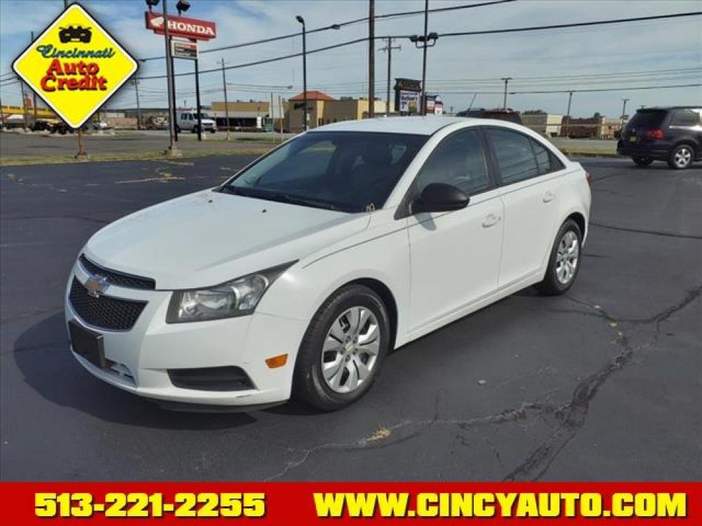2013 Summit White Chevrolet Cruze LS Auto (1G1PA5SH8D7) with an 1.8L Ecotec 1.8L I4 138hp 125f Sequential Multiport Fuel Injection engine, 6-Speed Shiftable Automatic w/Overdrive transmission, located at 5489 Dixie Highway, Fairfield, OH, 45014, (513) 221-2255, 39.333084, -84.523834 - Photo #0