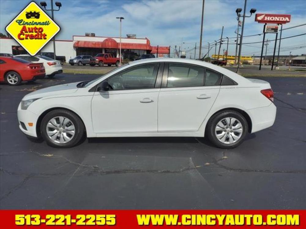 2013 Summit White Chevrolet Cruze LS Auto (1G1PA5SH8D7) with an 1.8L Ecotec 1.8L I4 138hp 125f Sequential Multiport Fuel Injection engine, 6-Speed Shiftable Automatic w/Overdrive transmission, located at 5489 Dixie Highway, Fairfield, OH, 45014, (513) 221-2255, 39.333084, -84.523834 - Photo #1