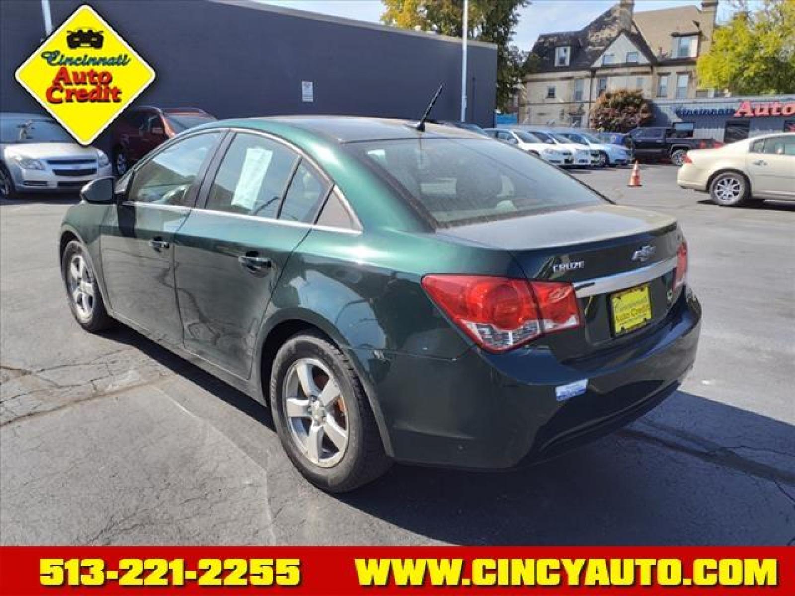 2014 Rainforest Green Metallic Chevrolet Cruze 1LT Auto (1G1PC5SB7E7) with an 1.4L Ecotec 1.4L Turbo I4 138h Sequential Multiport Fuel Injection engine, 6-Speed Shiftable Automatic transmission, located at 2813 Gilbert Avenue, Cincinnati, OH, 45206, (513) 221-2255, 39.130219, -84.489189 - Photo #2