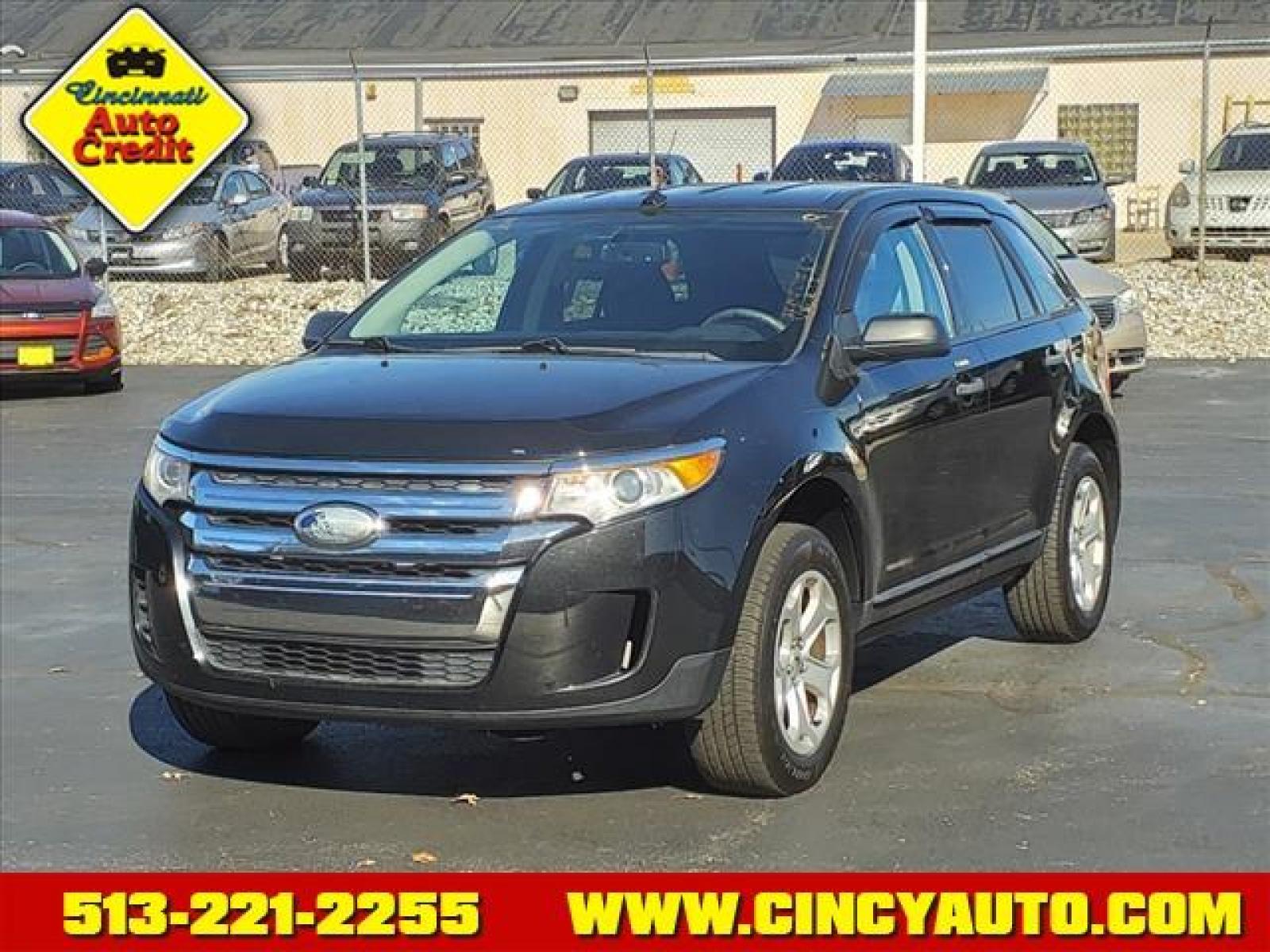 2014 Tuxedo Black Metallic Ford Edge SE (2FMDK4GC9EB) with an 3.5L 3.5L V6 285hp 253ft. lbs. Sequential Multiport Fuel Injection engine, 6-Speed Shiftable Automatic transmission, located at 2813 Gilbert Avenue, Cincinnati, OH, 45206, (513) 221-2255, 39.130219, -84.489189 - Photo #0