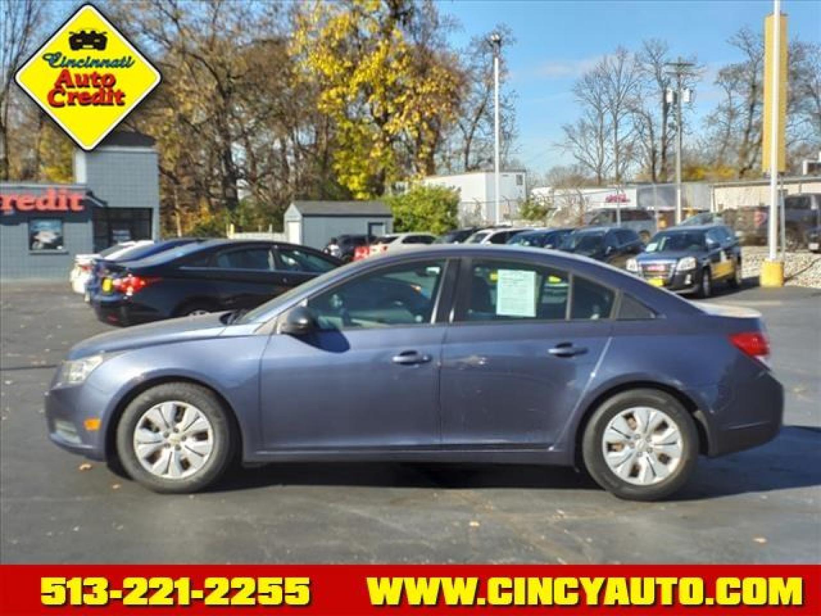 2014 Atlantis Blue Metallic Chevrolet Cruze LS Auto (1G1PA5SG4E7) with an 1.8L Ecotec 1.8L I4 138hp 125f Sequential Multiport Fuel Injection engine, 6-Speed Shiftable Automatic w/Overdrive transmission, located at 2813 Gilbert Avenue, Cincinnati, OH, 45206, (513) 221-2255, 39.130219, -84.489189 - Photo #1