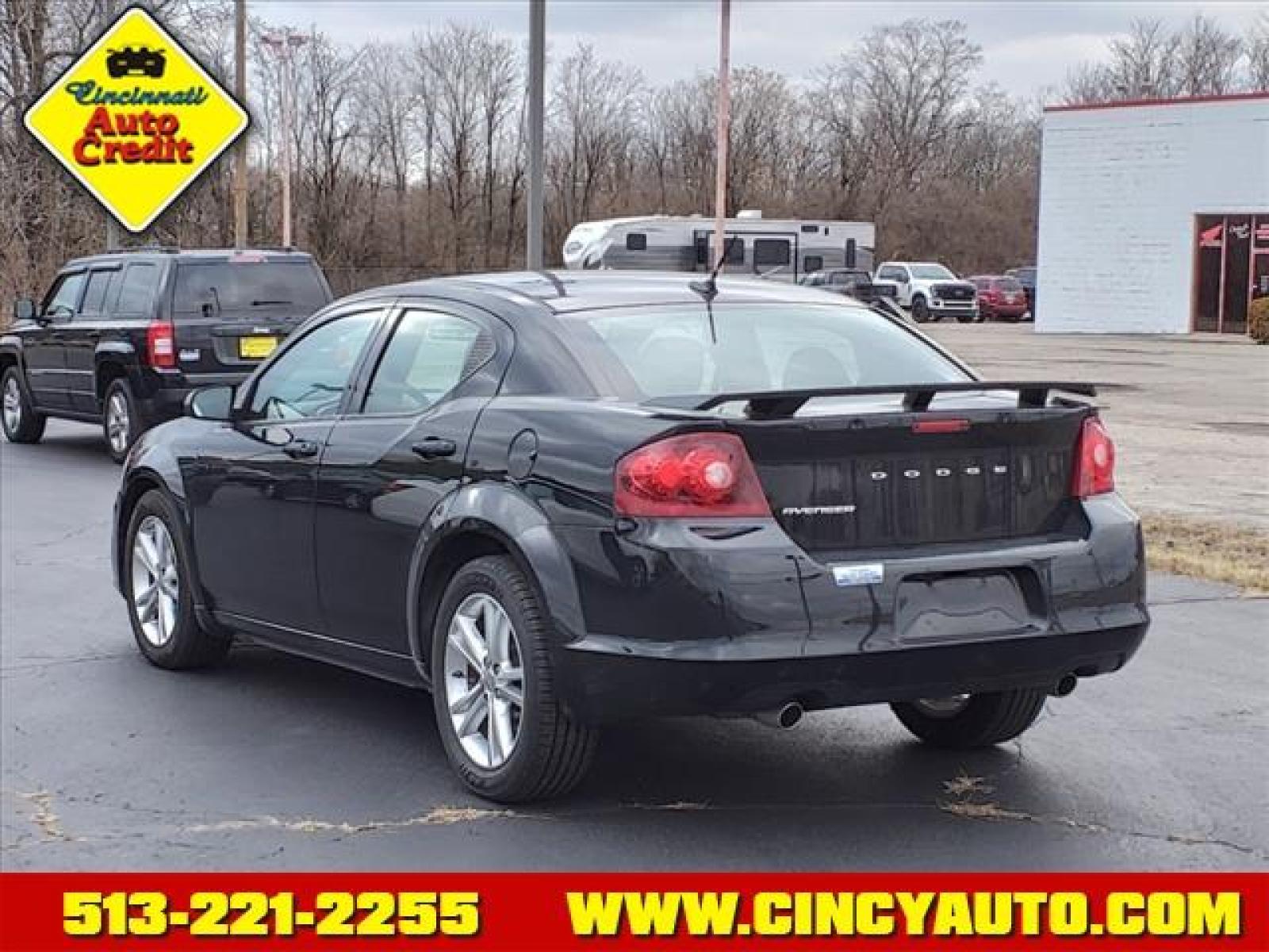 2013 Black Clear Coat Dodge Avenger SE (1C3CDZAGXDN) with an 3.6L 2.4L I4 173hp 166ft. lbs. Sequential Multiport Fuel Injection engine, 4-Speed Automatic transmission, located at 5489 Dixie Highway, Fairfield, OH, 45014, (513) 221-2255, 39.333084, -84.523834 - Photo #2