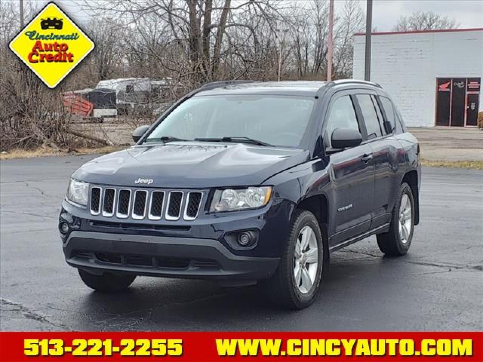 2013 True Blue Pearl Coat Jeep Compass Latitude (1C4NJDEB4DD) with an 2.4L 2.4L I4 172hp 165ft. lbs. Sequential Multiport Fuel Injection engine, CVT transmission, located at 5489 Dixie Highway, Fairfield, OH, 45014, (513) 221-2255, 39.333084, -84.523834 - Photo #0