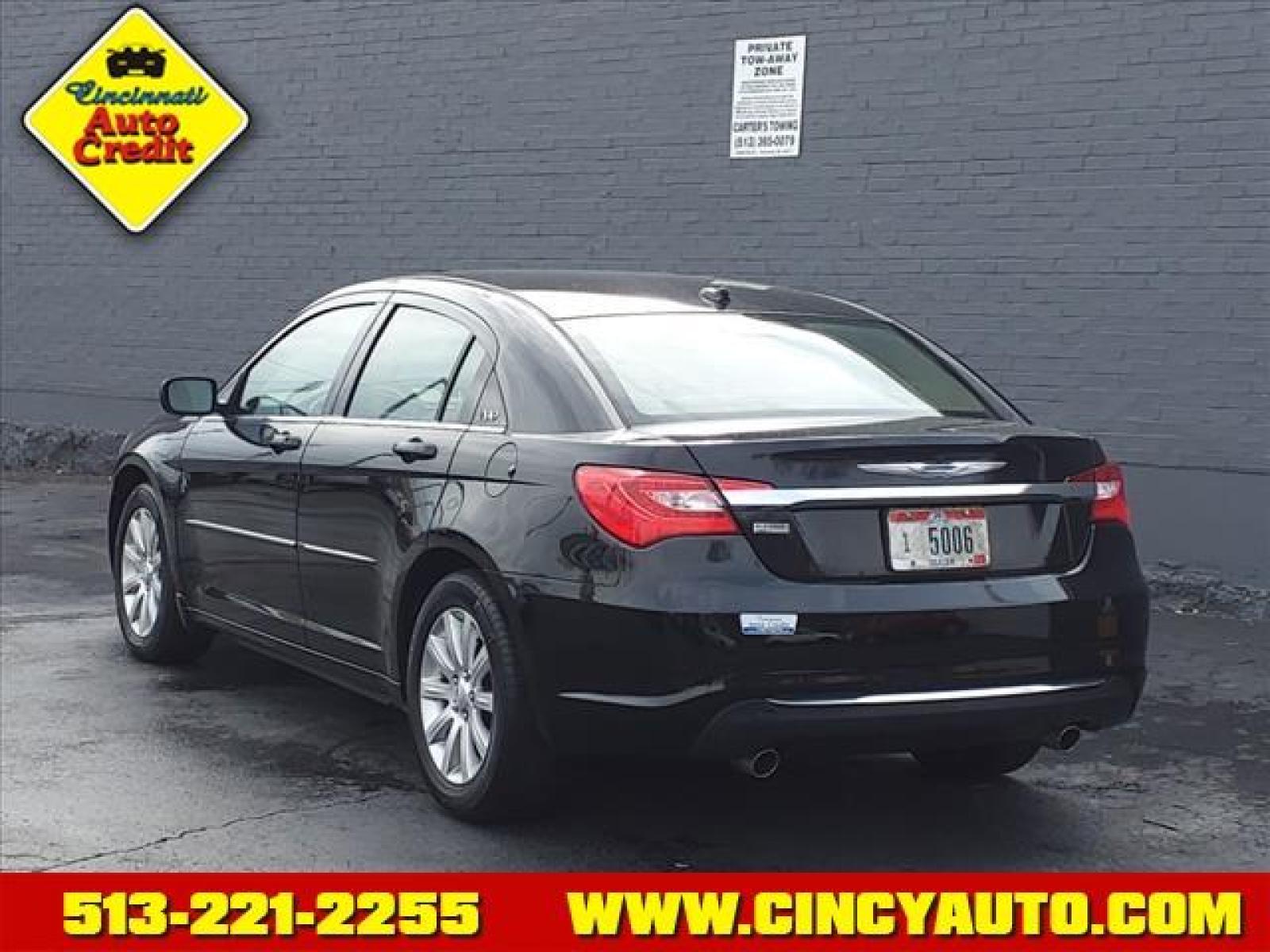 2013 Black Clear Coat Chrysler 200 Touring (1C3CCBBG4DN) with an 3.6L 2.4L I4 173hp 166ft. lbs. Sequential Multiport Fuel Injection engine, Automatic transmission, located at 2813 Gilbert Avenue, Cincinnati, OH, 45206, (513) 221-2255, 39.130219, -84.489189 - Photo #2