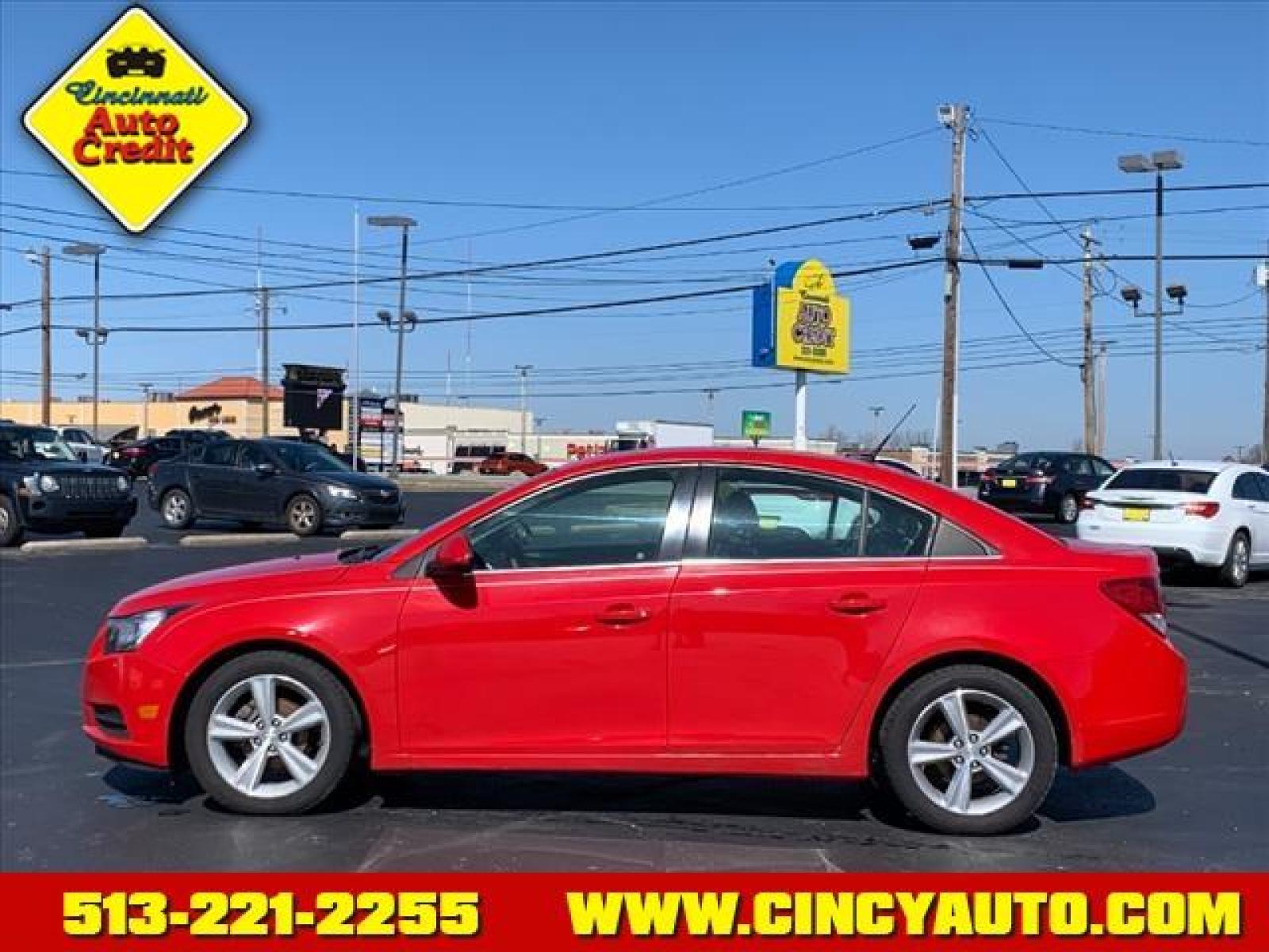 2014 Red Hot Chevrolet Cruze 2LT Auto (1G1PE5SB4E7) with an 1.4L Ecotec 1.4L Turbo I4 138h Sequential Multiport Fuel Injection engine, 6-Speed Shiftable Automatic transmission, located at 5489 Dixie Highway, Fairfield, OH, 45014, (513) 221-2255, 39.333084, -84.523834 - Photo #1