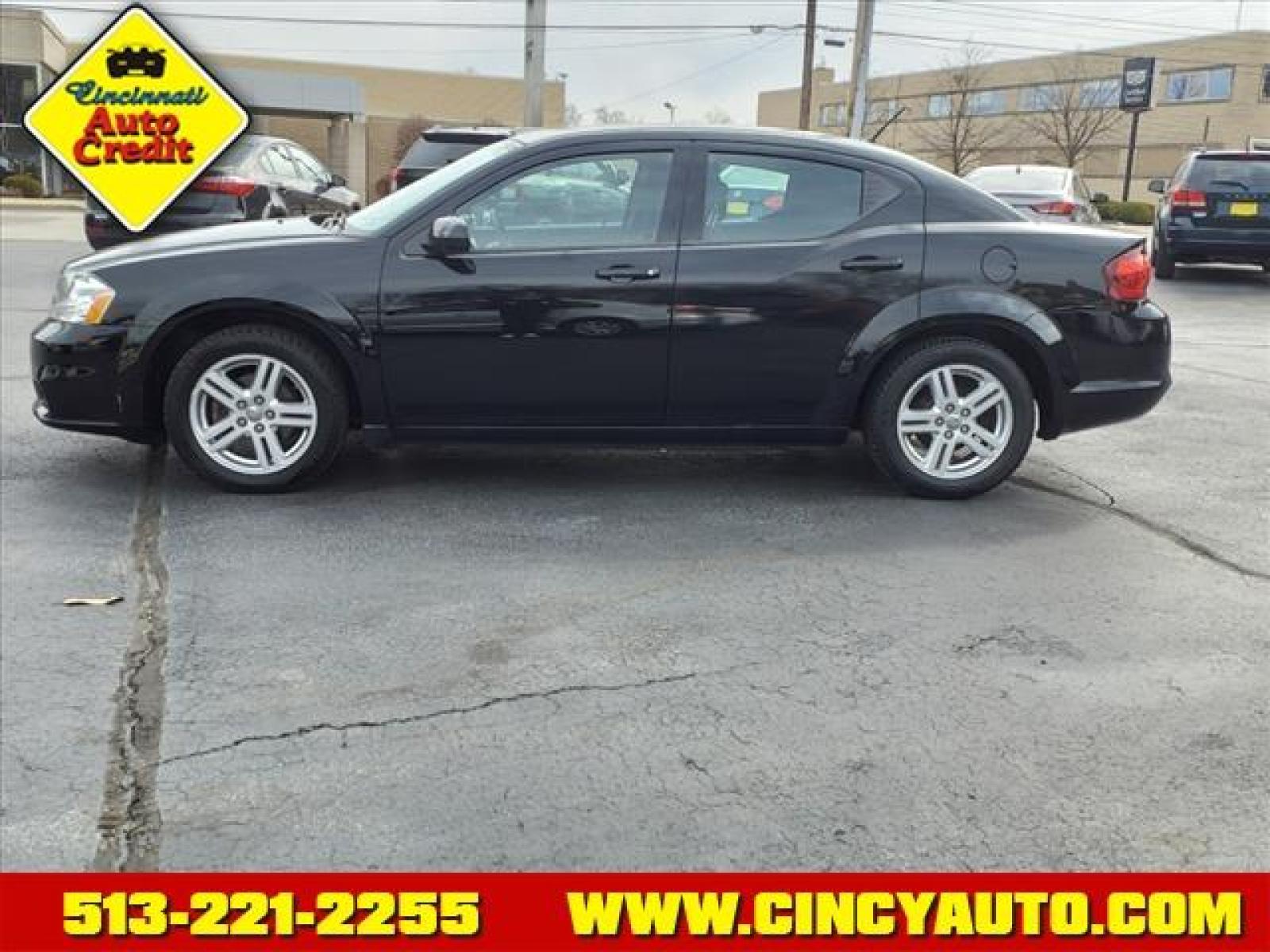 2013 Black Clear Coat Dodge Avenger SE (1C3CDZAB3DN) with an 2.4L 2.4L I4 173hp 166ft. lbs. Sequential Multiport Fuel Injection engine, 4-Speed Automatic transmission, located at 2813 Gilbert Avenue, Cincinnati, OH, 45206, (513) 221-2255, 39.130219, -84.489189 - Photo #1