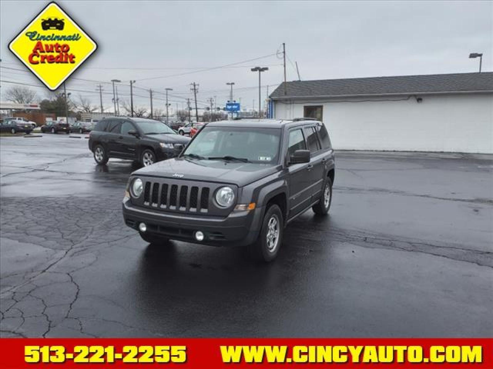 2015 Granite Crystal Metallic Clear Coat Jeep Patriot Sport (1C4NJPBB9FD) with an 2.4L 2.0L I4 158hp 141ft. lbs. Sequential Multiport Fuel Injection engine, 6-Speed Shiftable Automatic transmission, located at 5489 Dixie Highway, Fairfield, OH, 45014, (513) 221-2255, 39.333084, -84.523834 - Photo #0