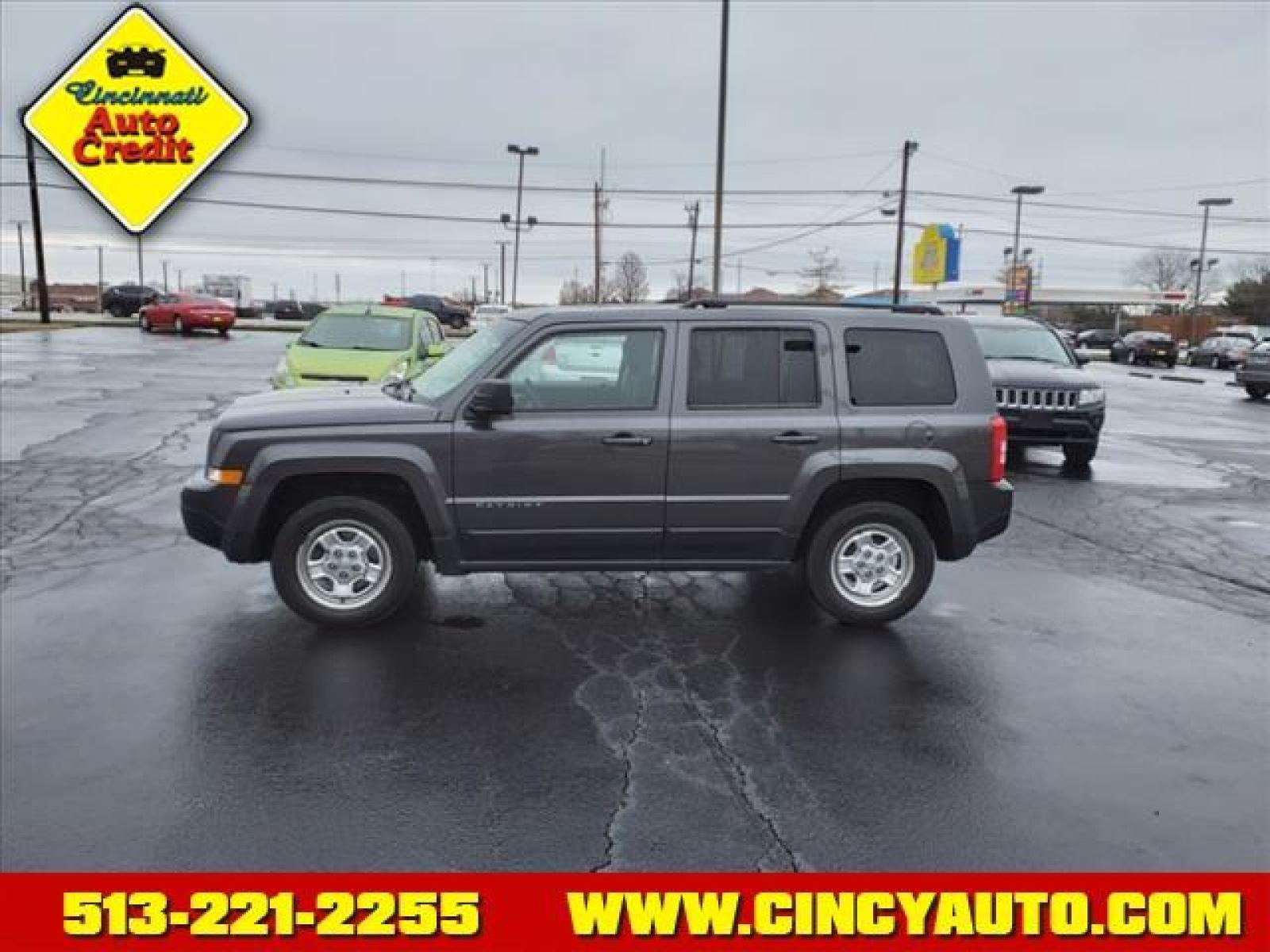 2015 Granite Crystal Metallic Clear Coat Jeep Patriot Sport (1C4NJPBB9FD) with an 2.4L 2.0L I4 158hp 141ft. lbs. Sequential Multiport Fuel Injection engine, 6-Speed Shiftable Automatic transmission, located at 5489 Dixie Highway, Fairfield, OH, 45014, (513) 221-2255, 39.333084, -84.523834 - Photo #1
