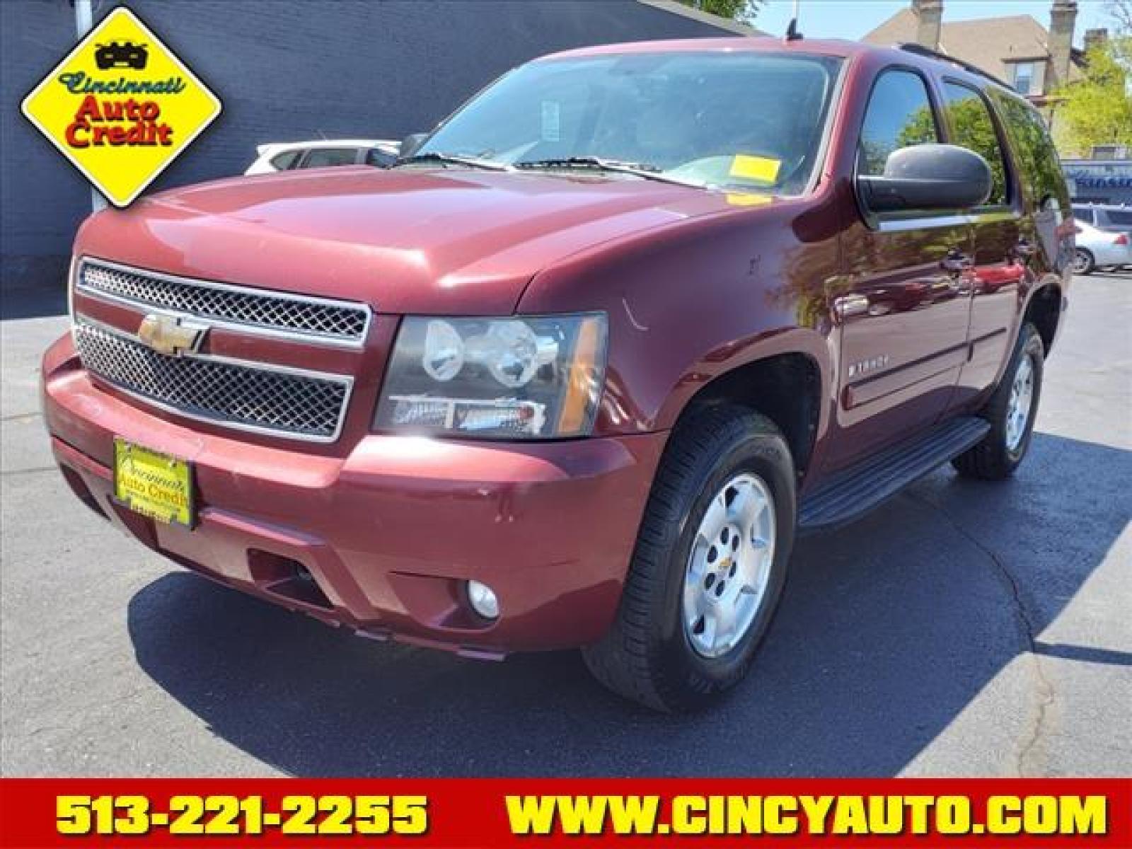 2008 Deep Ruby Metallic Chevrolet Tahoe LT (1GNFK13098J) with an 5.3L Vortec 5.3L Flex Fuel V8 Sequential-Port F.I. engine, 4-Speed Automatic transmission, located at 2813 Gilbert Avenue, Cincinnati, OH, 45206, (513) 221-2255, 39.130219, -84.489189 - Photo #0