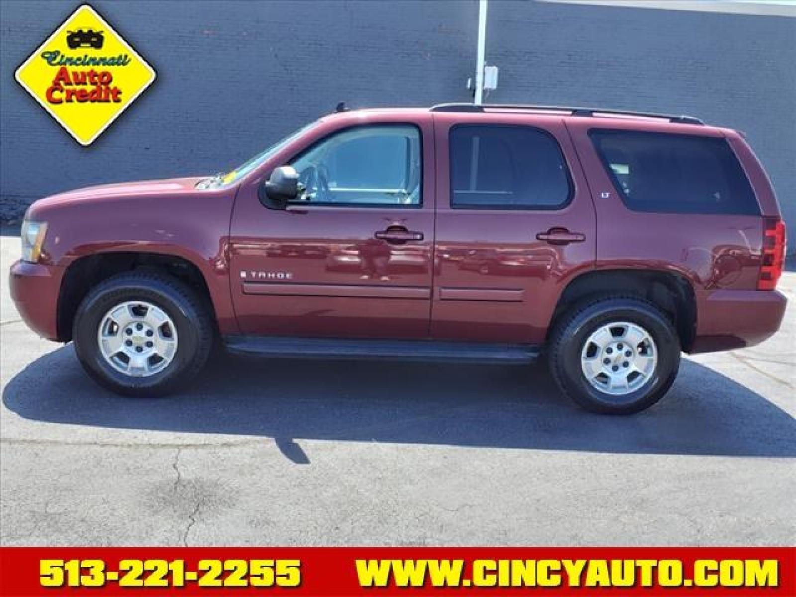 2008 Deep Ruby Metallic Chevrolet Tahoe LT (1GNFK13098J) with an 5.3L Vortec 5.3L Flex Fuel V8 Sequential-Port F.I. engine, 4-Speed Automatic transmission, located at 2813 Gilbert Avenue, Cincinnati, OH, 45206, (513) 221-2255, 39.130219, -84.489189 - Photo #1