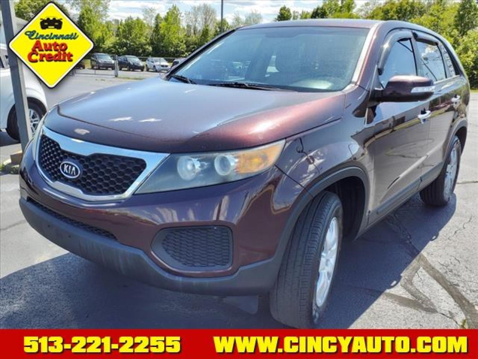 2011 Dark Cherry Kia Sorento Base (5XYKT3A11BG) with an 2.4L 2.4L I4 175hp 169ft. lbs. Fuel Injected engine, Automatic transmission, located at 5489 Dixie Highway, Fairfield, OH, 45014, (513) 221-2255, 39.333084, -84.523834 - Photo #0