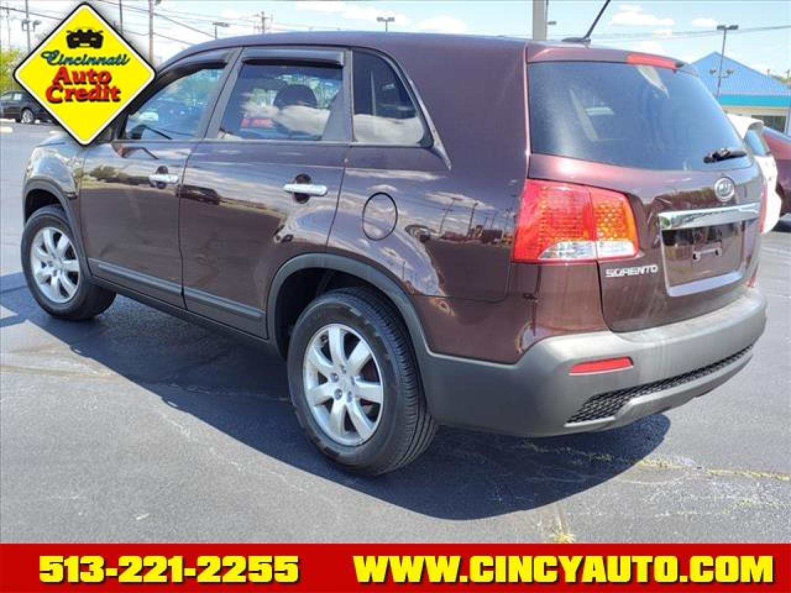 2011 Dark Cherry Kia Sorento Base (5XYKT3A11BG) with an 2.4L 2.4L I4 175hp 169ft. lbs. Fuel Injected engine, Automatic transmission, located at 5489 Dixie Highway, Fairfield, OH, 45014, (513) 221-2255, 39.333084, -84.523834 - Photo #2
