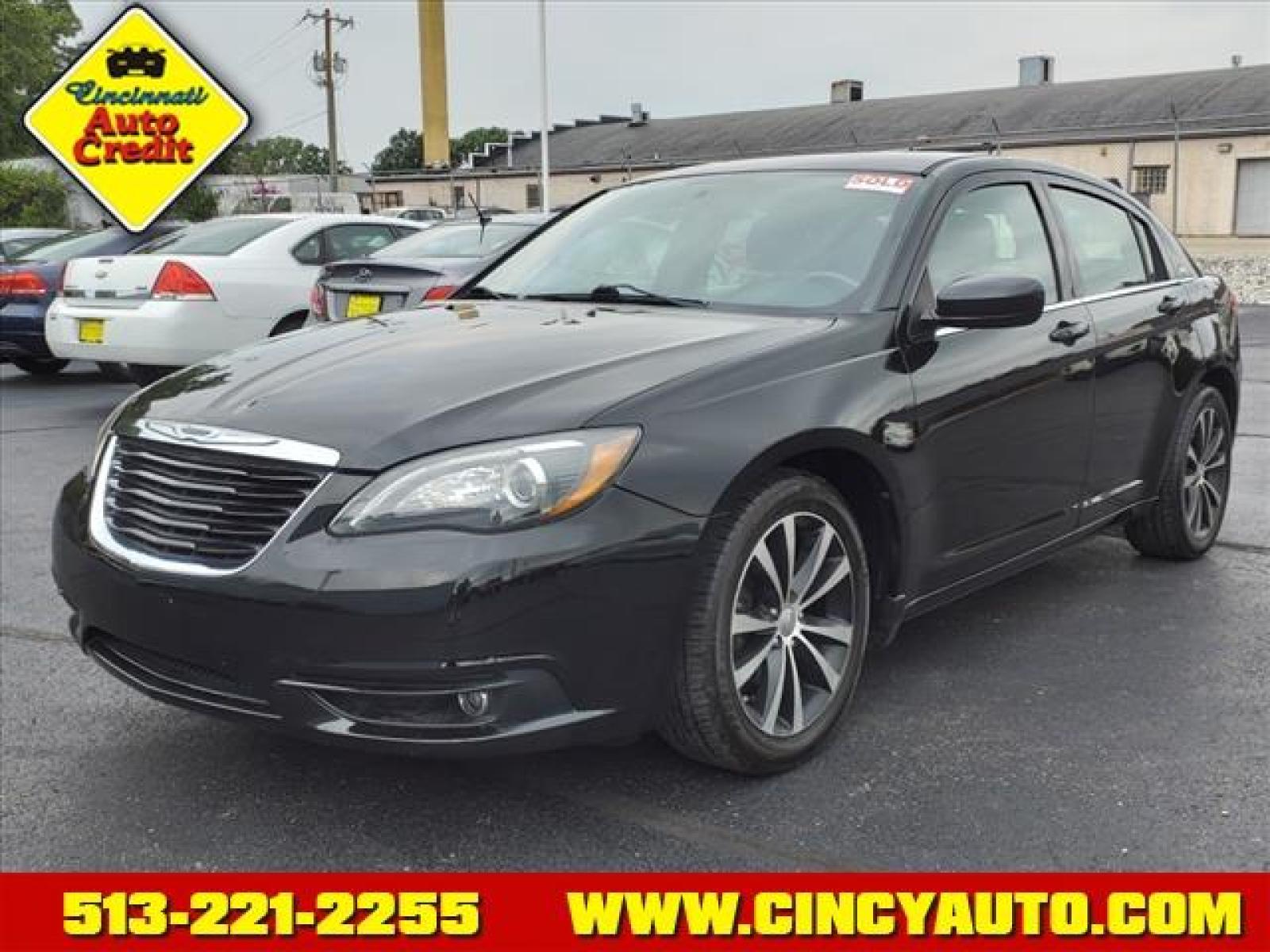 2014 Black Clear Coat Chrysler 200 Touring (1C3CCBBG2EN) with an 3.6L Pentastar 3.6L Flex Fuel Sequential Multiport Fuel Injection engine, 6-Speed Shiftable Automatic transmission, located at 2813 Gilbert Avenue, Cincinnati, OH, 45206, (513) 221-2255, 39.130219, -84.489189 - Photo #0