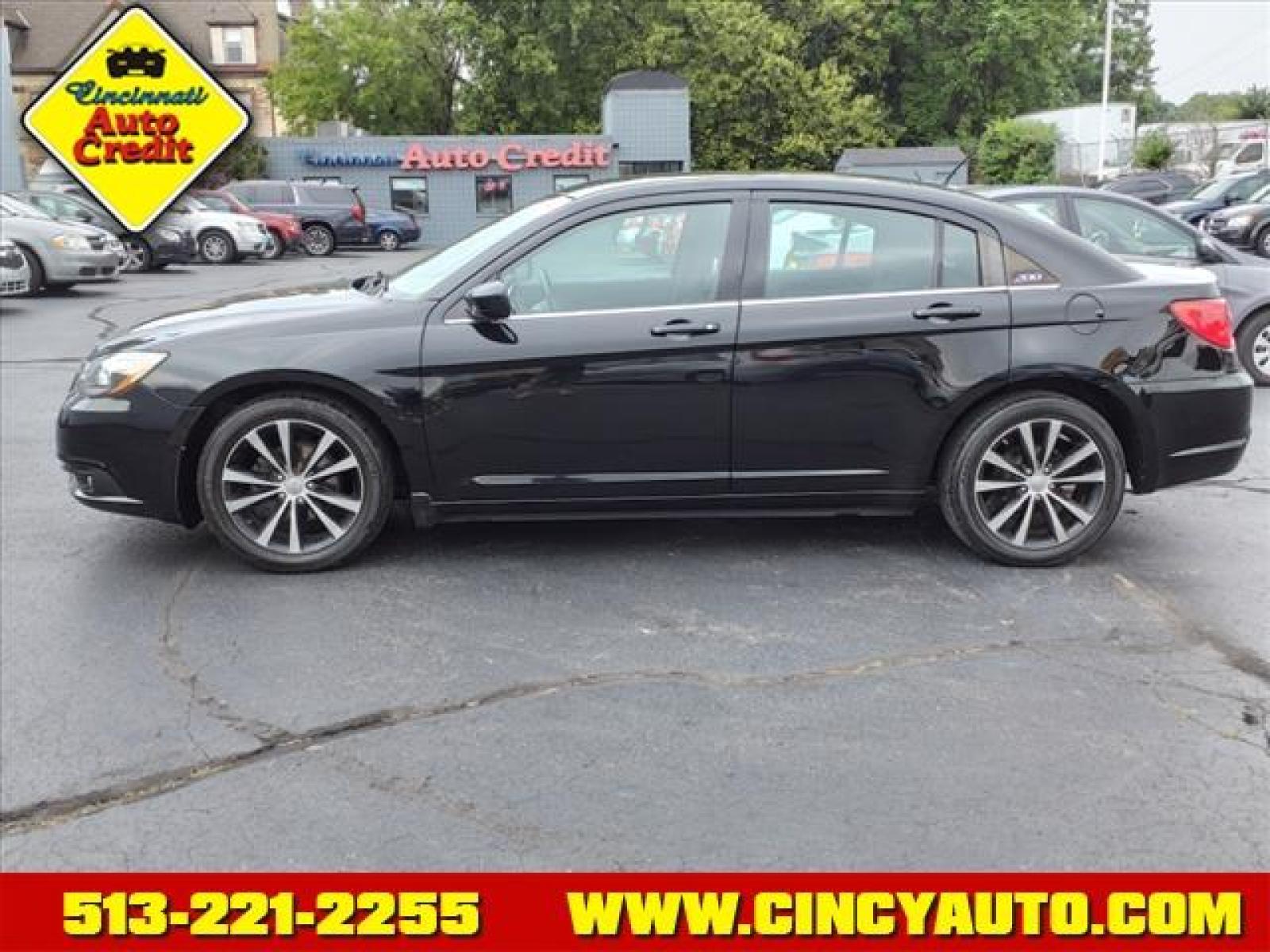 2014 Black Clear Coat Chrysler 200 Touring (1C3CCBBG2EN) with an 3.6L Pentastar 3.6L Flex Fuel Sequential Multiport Fuel Injection engine, 6-Speed Shiftable Automatic transmission, located at 2813 Gilbert Avenue, Cincinnati, OH, 45206, (513) 221-2255, 39.130219, -84.489189 - Photo #1
