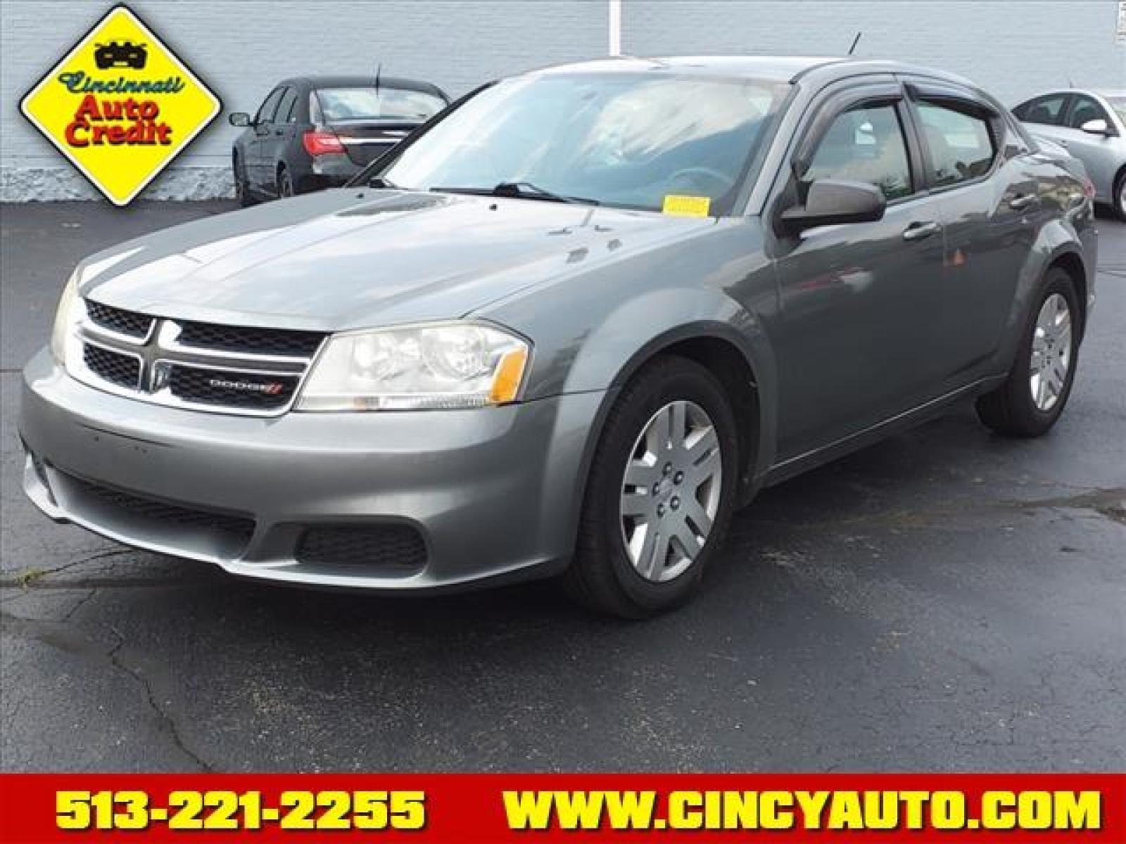 2013 Tungsten Metallic Clear Coat Dodge Avenger SE (1C3CDZAG4DN) with an 3.6L Pentastar 3.6L Flex Fuel Sequential Multiport Fuel Injection engine, 6-Speed Shiftable Automatic transmission, located at 2813 Gilbert Avenue, Cincinnati, OH, 45206, (513) 221-2255, 39.130219, -84.489189 - Photo #0