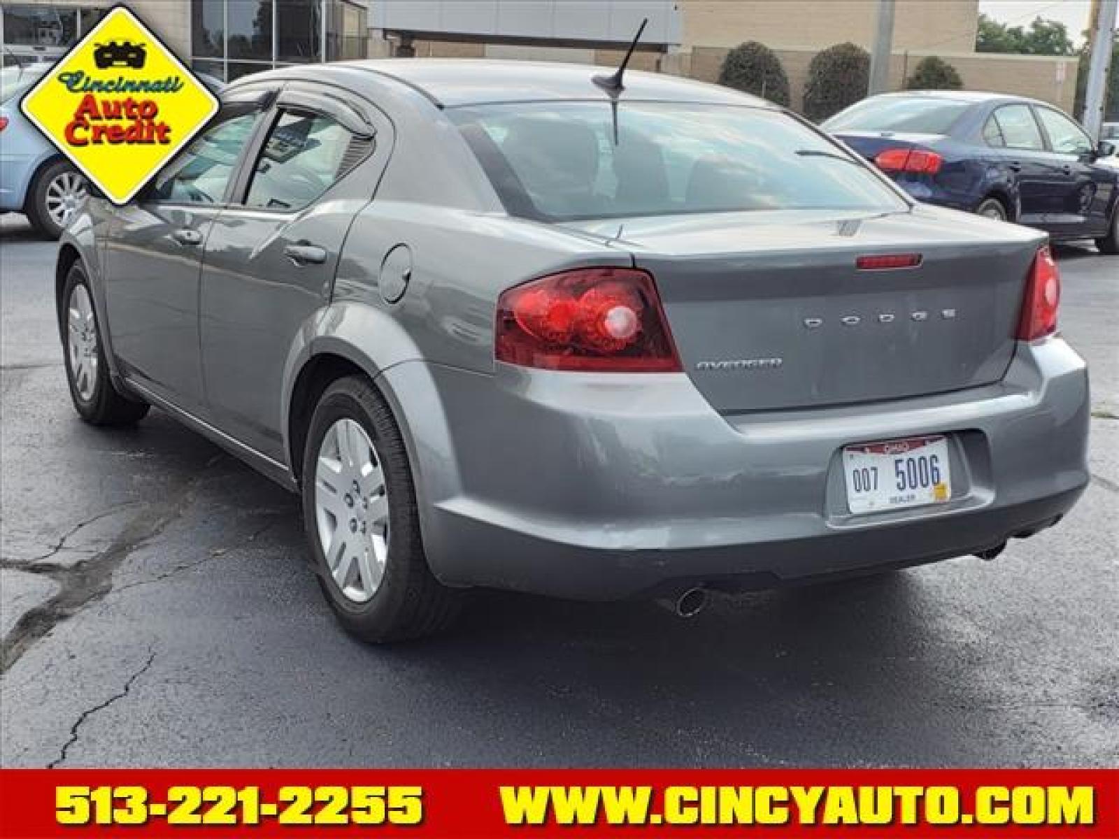 2013 Tungsten Metallic Clear Coat Dodge Avenger SE (1C3CDZAG4DN) with an 3.6L Pentastar 3.6L Flex Fuel Sequential Multiport Fuel Injection engine, 6-Speed Shiftable Automatic transmission, located at 2813 Gilbert Avenue, Cincinnati, OH, 45206, (513) 221-2255, 39.130219, -84.489189 - Photo #2