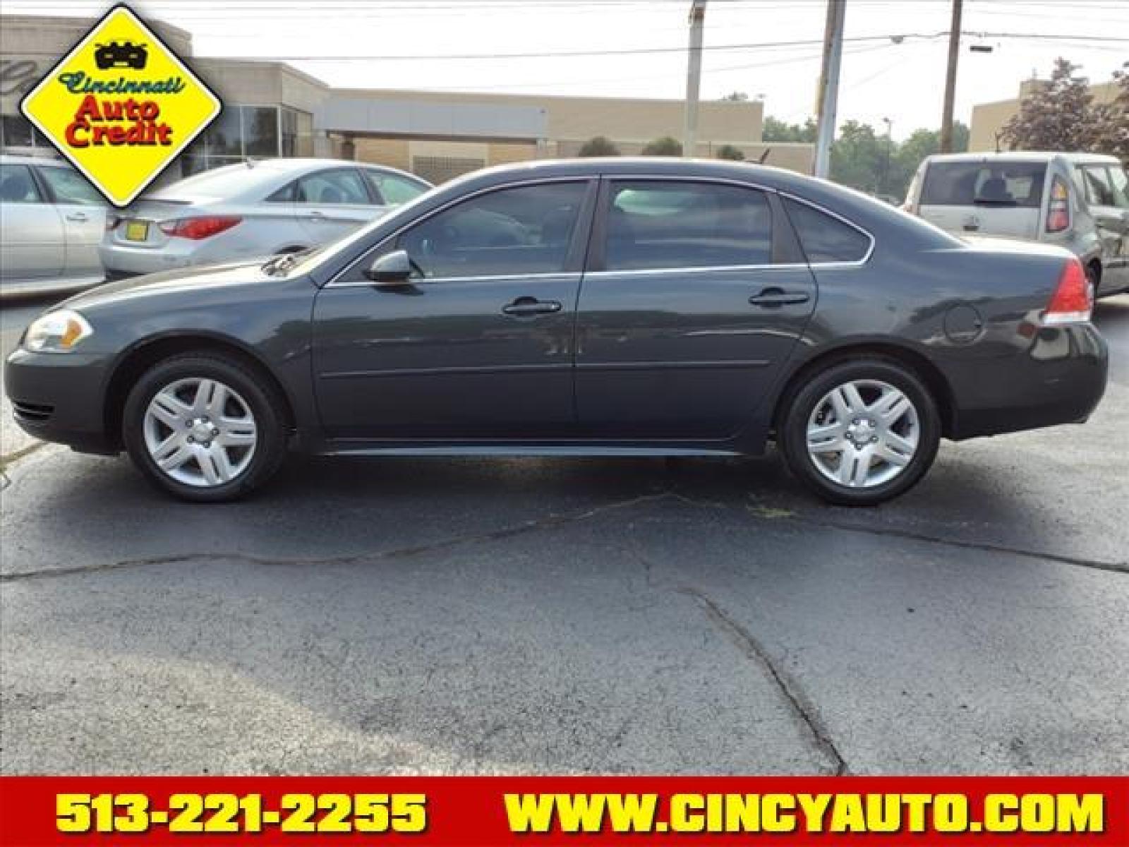 2013 Ashen Gray Metallic Chevrolet Impala LT (2G1WB5E33D1) with an 3.6L 3.6L Flex Fuel V6 300hp 2 Direct Injection engine, 6-Speed Shiftable Automatic w/Overdrive transmission, located at 2813 Gilbert Avenue, Cincinnati, OH, 45206, (513) 221-2255, 39.130219, -84.489189 - Photo #1