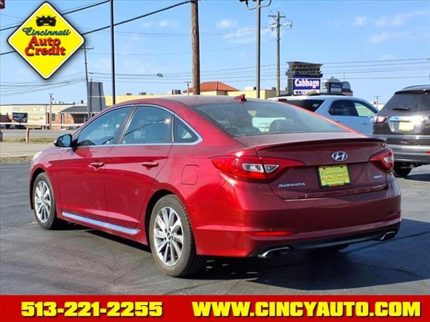 2016 Venetian Red Tr Hyundai SONATA Sport (5NPE34AF4GH) with an 2.4L 2.4L I4 185hp 178ft. lbs. Direct Injection engine, 6-Speed Shiftable Automatic transmission, located at 5489 Dixie Highway, Fairfield, OH, 45014, (513) 221-2255, 39.333084, -84.523834 - Photo#2
