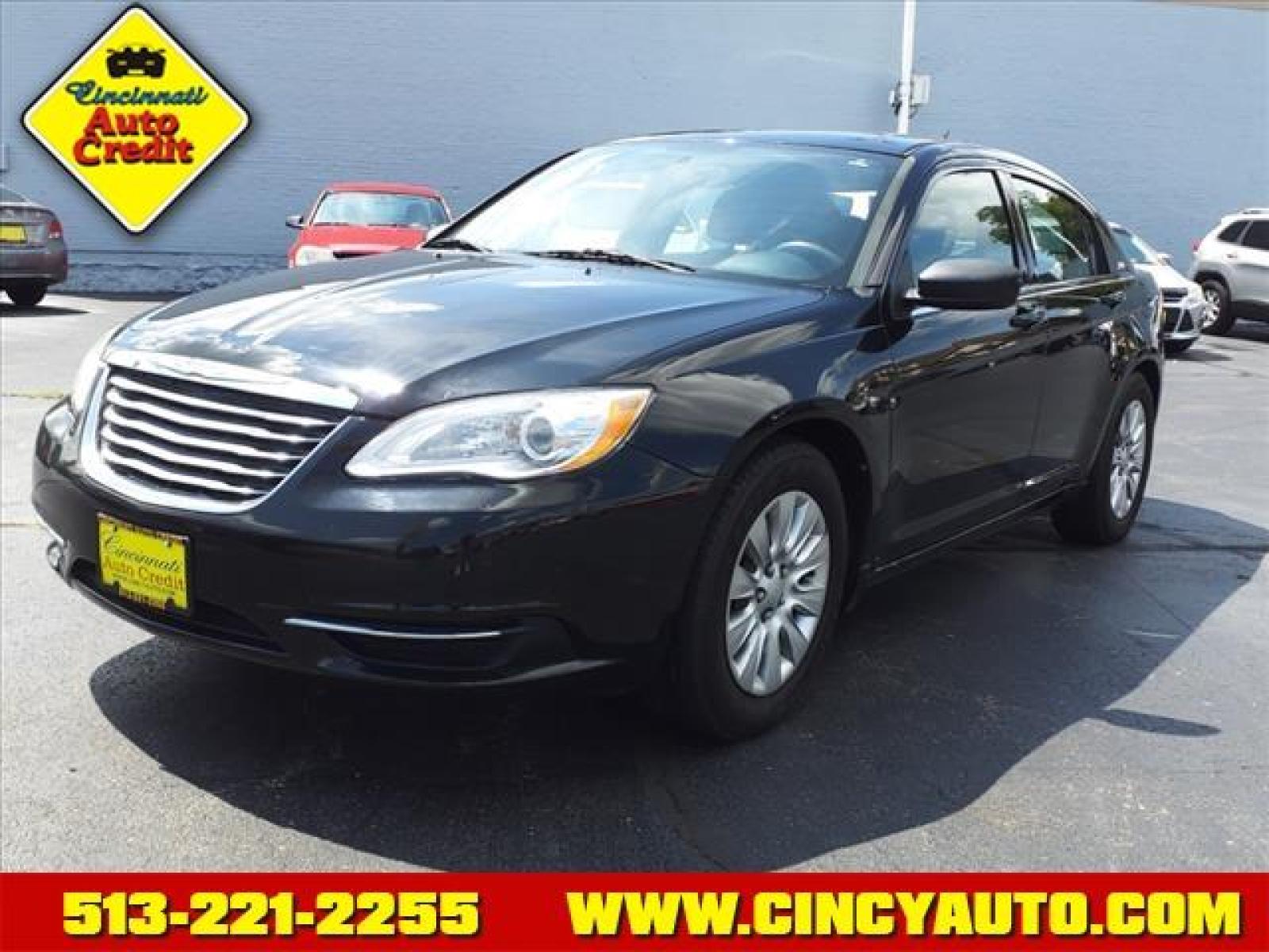 2013 Black Clear Coat Chrysler 200 LX (1C3CCBAB7DN) with an 2.4L 2.4L I4 173hp 166ft. lbs. Sequential Multiport Fuel Injection engine, 4-Speed Automatic transmission, located at 2813 Gilbert Avenue, Cincinnati, OH, 45206, (513) 221-2255, 39.130219, -84.489189 - Photo #0