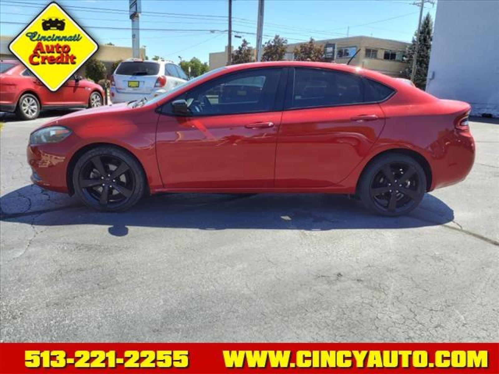 2015 Passion Red Pearl Coat Dodge Dart SXT (1C3CDFBB4FD) with an 2.4L 2.4L I4 180hp 171ft. lbs. Sequential Multiport Fuel Injection engine, 6-Speed Double Clutch transmission, located at 2813 Gilbert Avenue, Cincinnati, OH, 45206, (513) 221-2255, 39.130219, -84.489189 - Photo #1