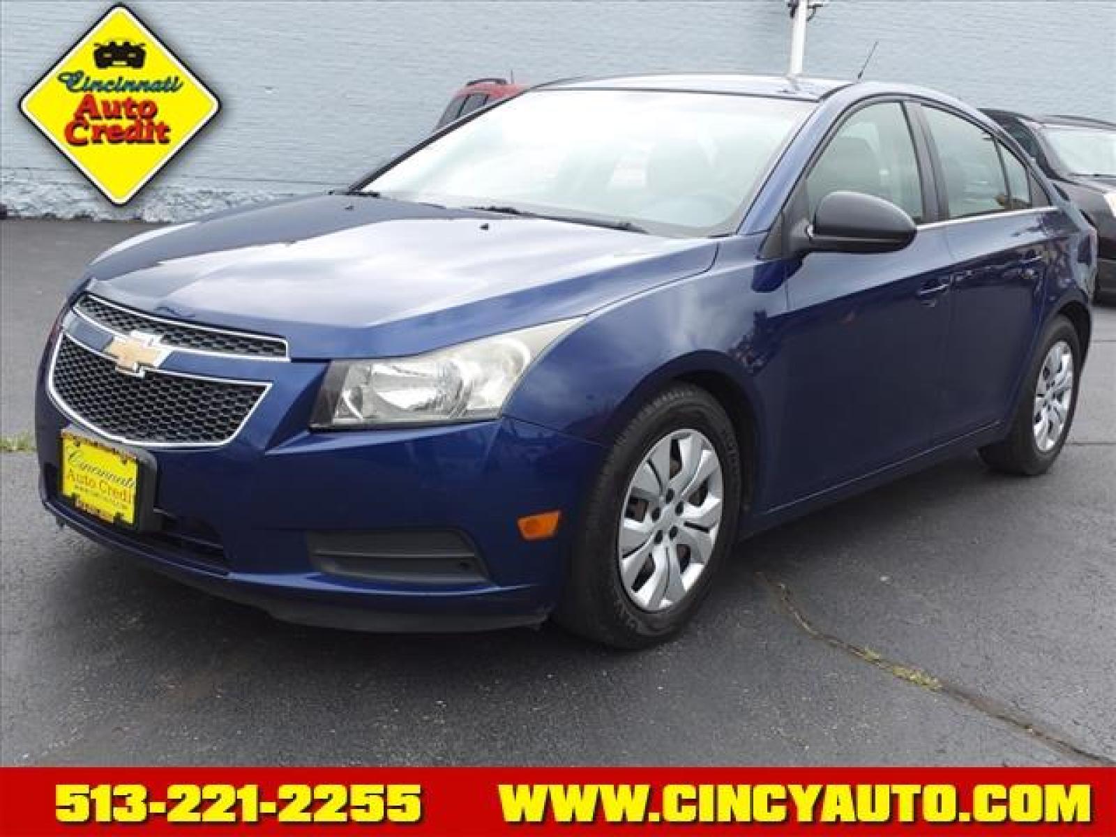 2012 Blue Granite Metallic Chevrolet Cruze LS (1G1PC5SH6C7) with an 1.8L Ecotec 1.8L Flex Fuel I4 Sequential Multiport Fuel Injection engine, 6-Speed Shiftable Automatic transmission, located at 2813 Gilbert Avenue, Cincinnati, OH, 45206, (513) 221-2255, 39.130219, -84.489189 - Photo #0