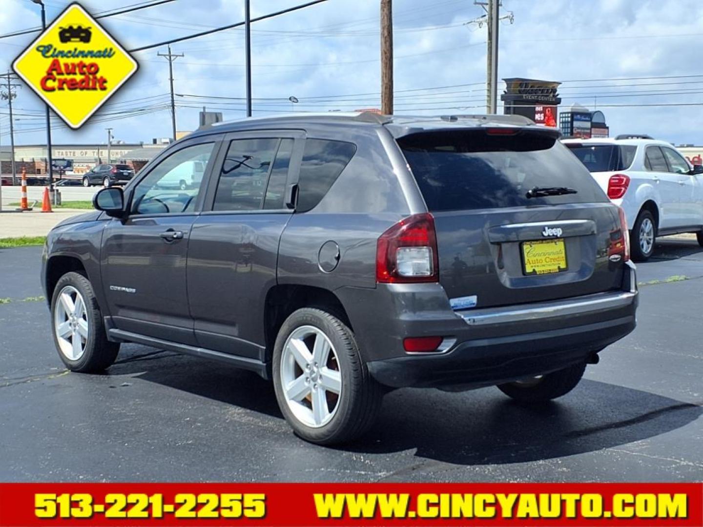 2014 Granite Crystal Metallic Clear Coat Jeep Compass High Altitude Edition (1C4NJCEA4ED) with an 2.0L 2.0L I4 158hp 141ft. lbs. Sequential Multiport Fuel Injection engine, CVT transmission, located at 5489 Dixie Highway, Fairfield, OH, 45014, (513) 221-2255, 39.333084, -84.523834 - Photo#2