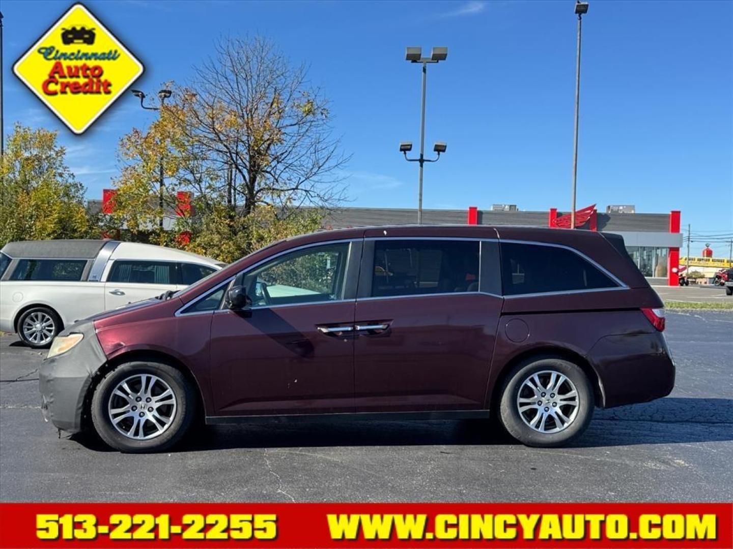 2012 Dark Cherry Pearl Ii Honda Odyssey EX-L (5FNRL5H67CB) with an 3.5L 3.5L V6 248hp 250ft. lbs. Sequential Multiport Fuel Injection engine, 5-Speed Automatic transmission, located at 5489 Dixie Highway, Fairfield, OH, 45014, (513) 221-2255, 39.333084, -84.523834 - Photo#1
