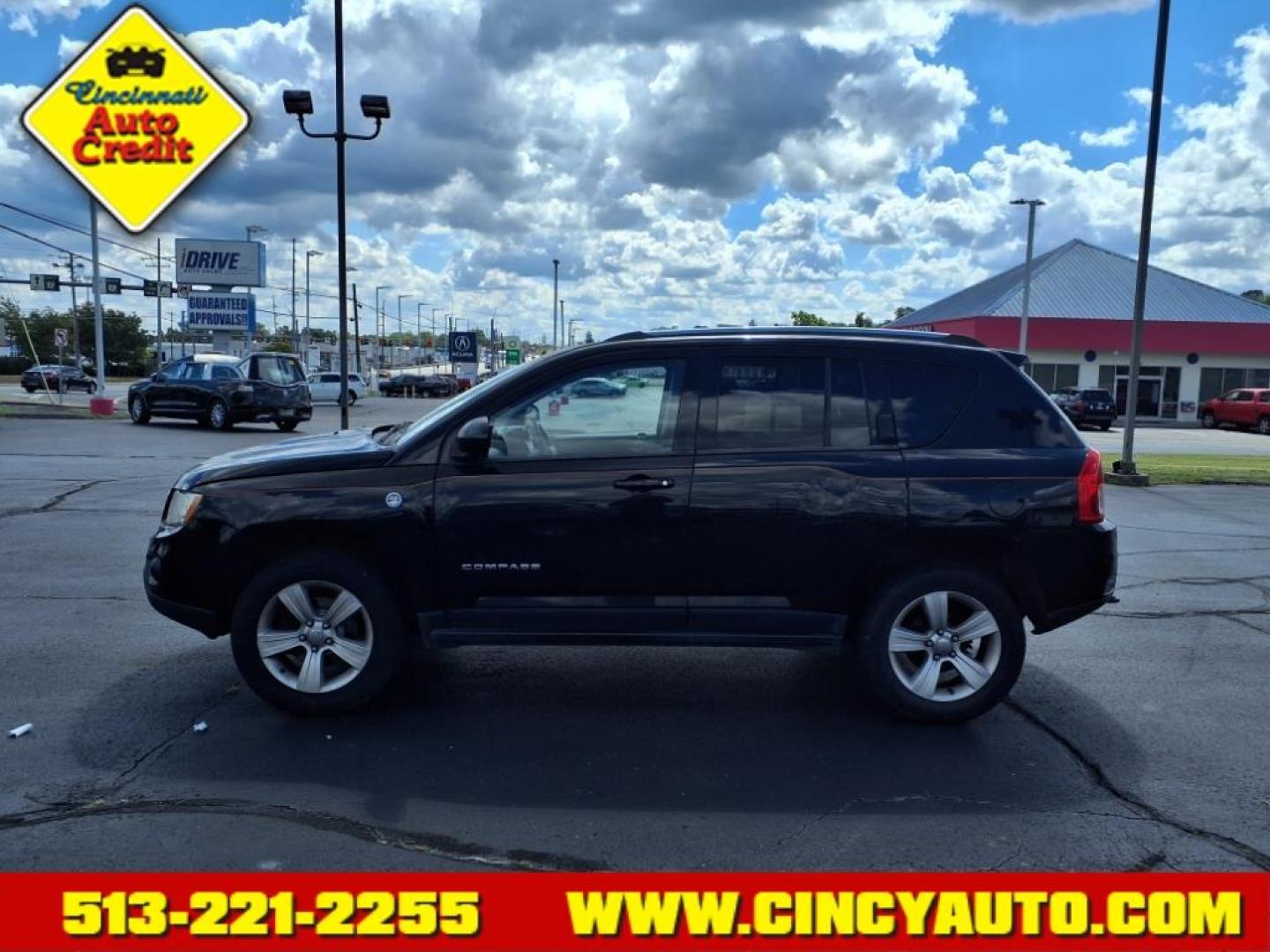 2012 Black Clear Coat Jeep Compass Latitude (1C4NJDEB9CD) with an 2.4L 2.4L I4 172hp 165ft. lbs. Sequential Multiport Fuel Injection engine, CVT w/Off-Road Crawl Ratio transmission, located at 5489 Dixie Highway, Fairfield, OH, 45014, (513) 221-2255, 39.333084, -84.523834 - Photo#1