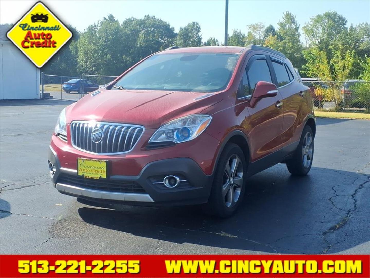 2014 Ruby Red Metallic Buick Encore Convenience (KL4CJBSB3EB) with an 1.4L Ecotec 1.4L Turbo I4 138hp 148ft. lbs. Sequential Multiport Fuel Injection engine, 6-Speed Shiftable Automatic transmission, located at 5489 Dixie Highway, Fairfield, OH, 45014, (513) 221-2255, 39.333084, -84.523834 - Photo#0