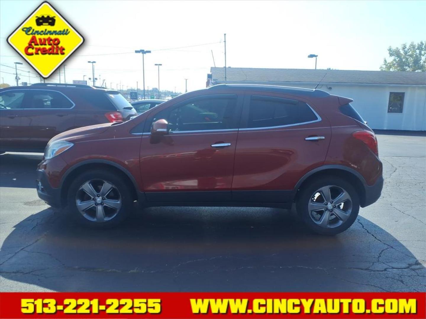 2014 Ruby Red Metallic Buick Encore Convenience (KL4CJBSB3EB) with an 1.4L Ecotec 1.4L Turbo I4 138hp 148ft. lbs. Sequential Multiport Fuel Injection engine, 6-Speed Shiftable Automatic transmission, located at 5489 Dixie Highway, Fairfield, OH, 45014, (513) 221-2255, 39.333084, -84.523834 - Photo#1