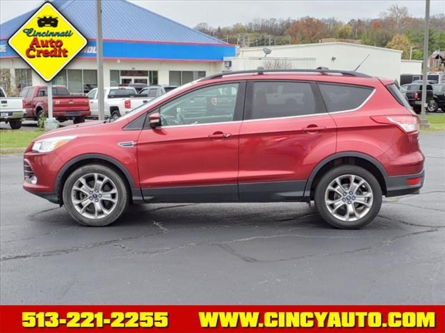 2013 Ruby Red Metallic Tinted Clear Coat Rr Ford Escape SEL (1FMCU9HX9DU) with an 1.6L EcoBoost 1.6L Turbo I4 178hp 184ft. lbs. Direct Injection engine, 6-Speed Shiftable Automatic transmission, located at 5489 Dixie Highway, Fairfield, OH, 45014, (513) 221-2255, 39.333084, -84.523834 - Photo#1